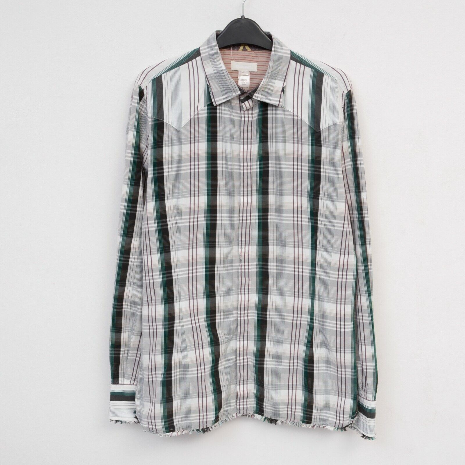 Diesel Shirt US 12 Casual Top Formal Check Long Sleeve Grey Size XL / US 12-14 / IT 48-50 - 1 Thumbnail