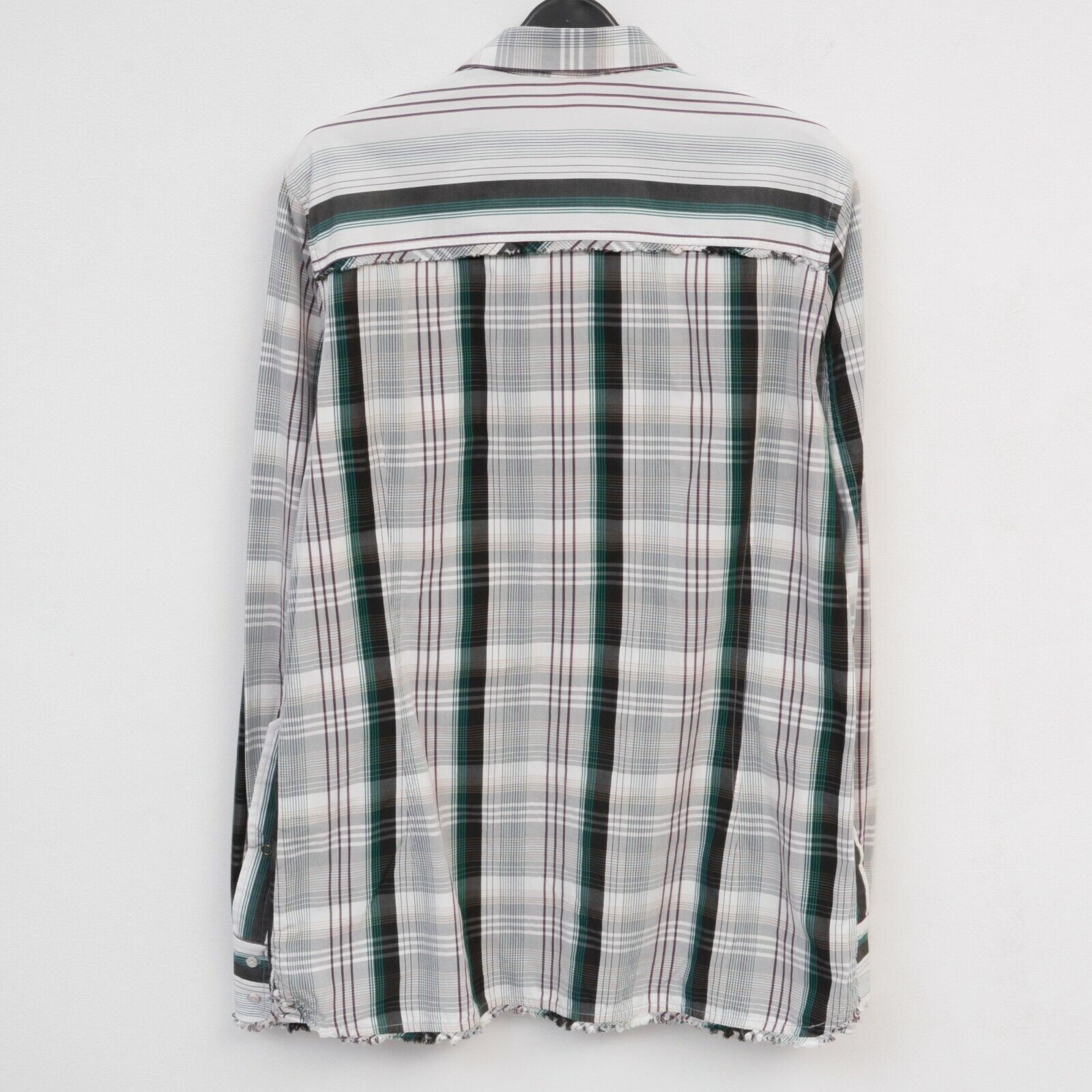 Diesel Shirt US 12 Casual Top Formal Check Long Sleeve Grey Size XL / US 12-14 / IT 48-50 - 2 Thumbnail