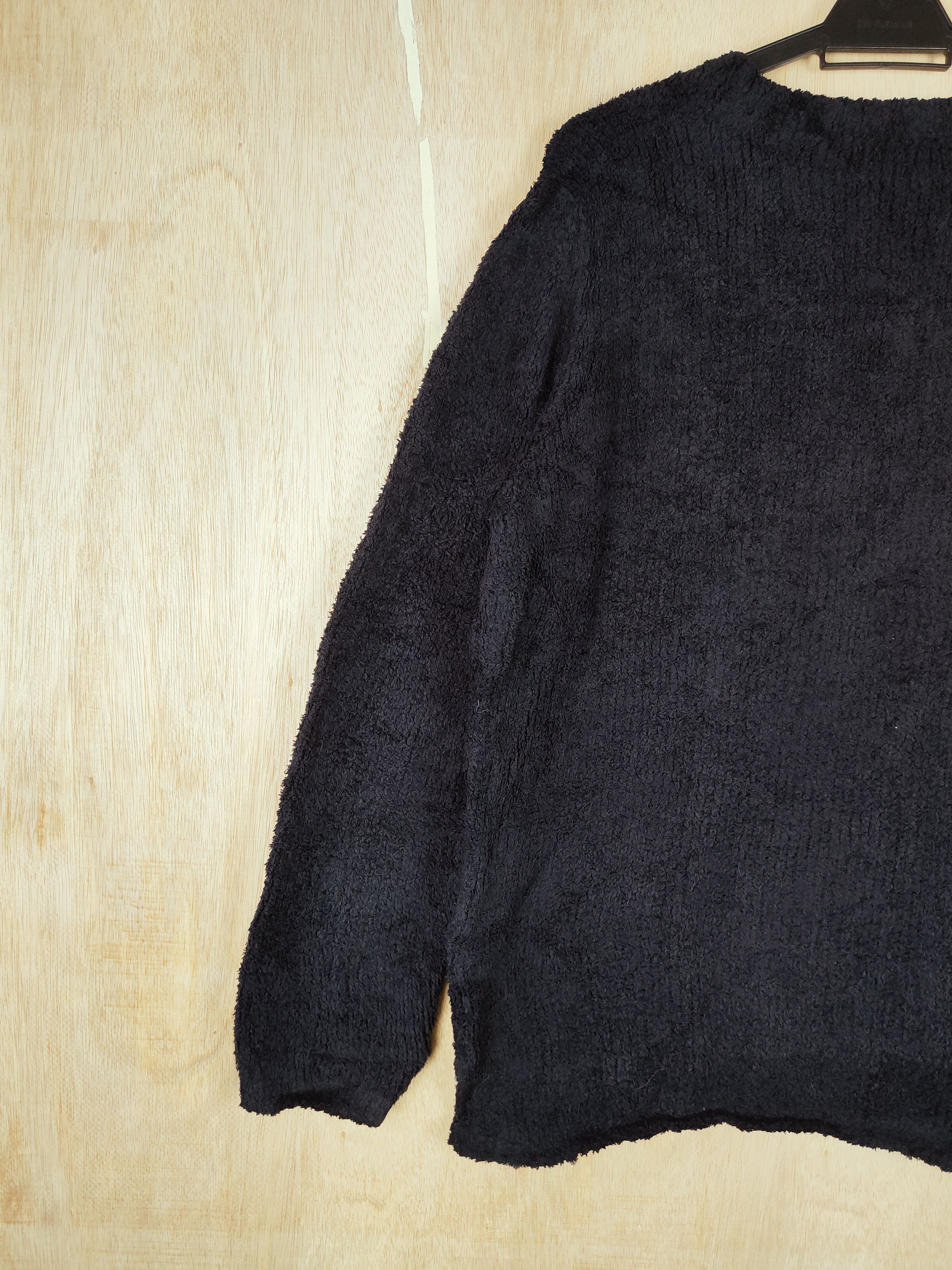 Homespun Knitwear × Japanese Brand Coen Black Shag Shaggy Fur Mohair Knitwear #S290 Size M / US 6-8 / IT 42-44 - 5 Thumbnail