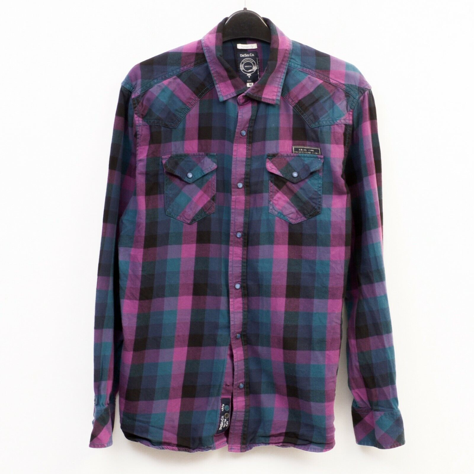 Diesel Shirt Regular Fit UK 12 Casual US 8 Plaid Formal Check Size M / US 6-8 / IT 42-44 - 1 Thumbnail
