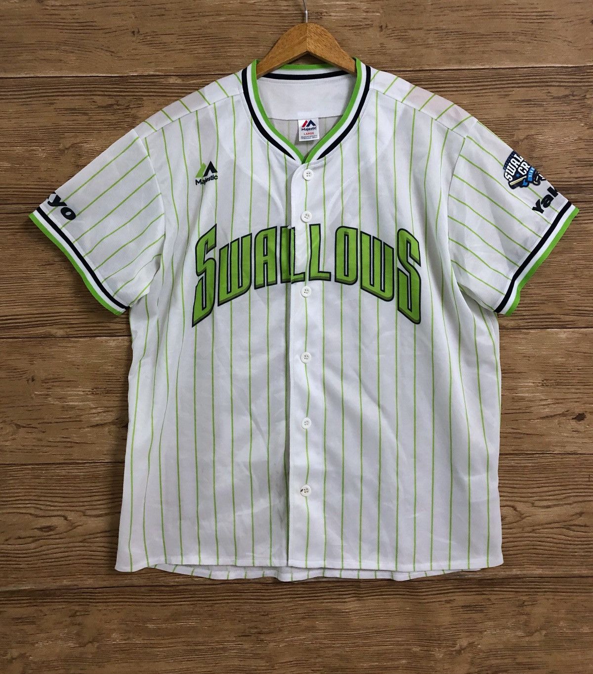 Vintage Baseball Jersey Tokyo Swallows J League By Majestic