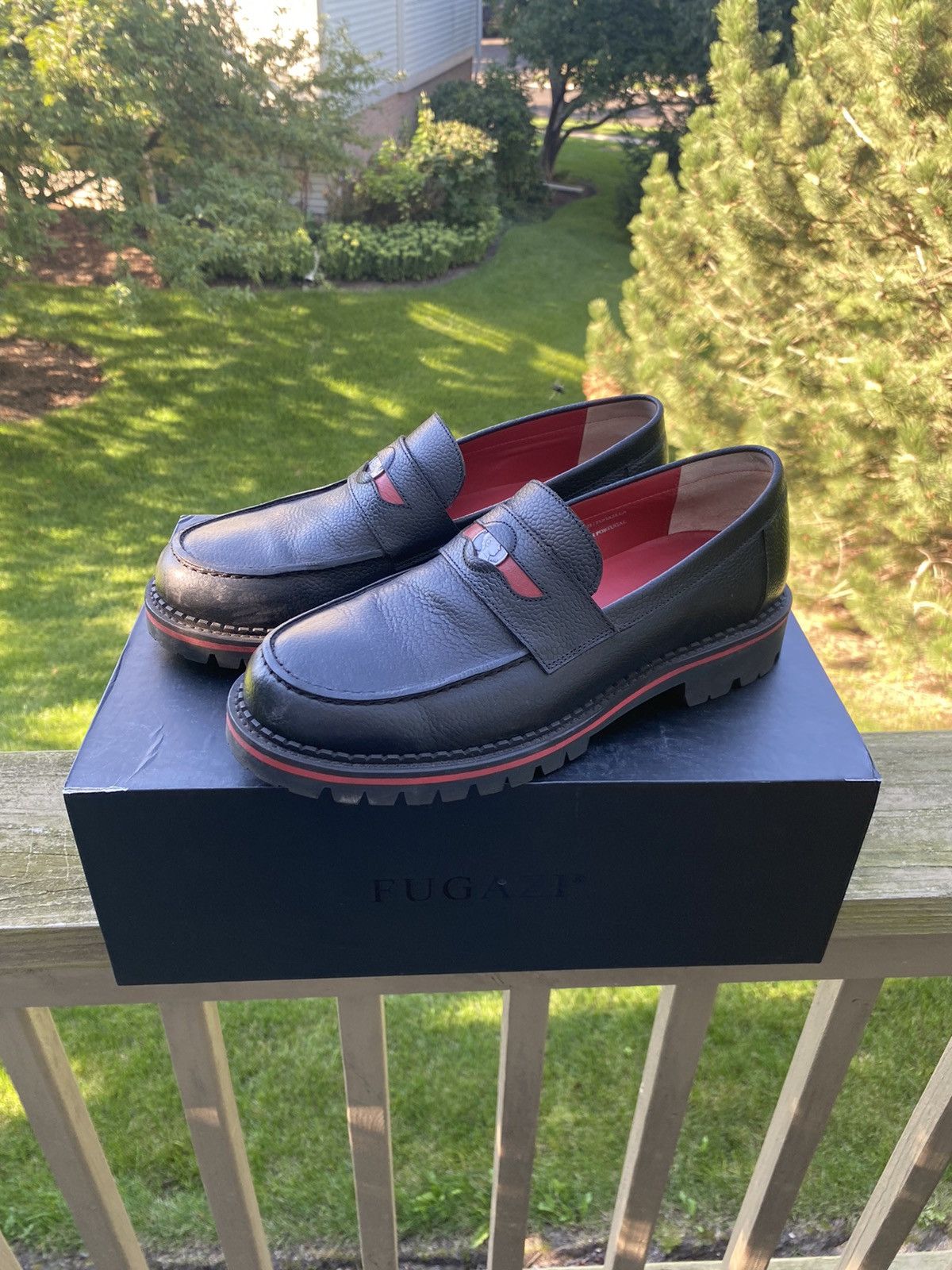 Fugazi Fugazi Two Cent Penny Loafers Black | Grailed display picture 1