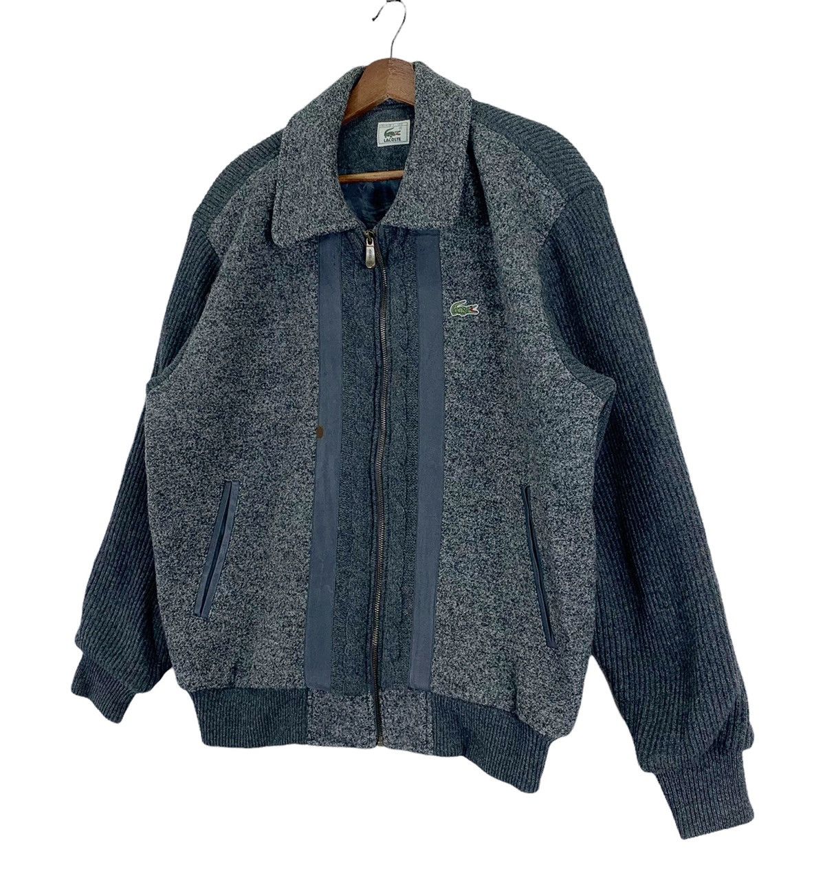 Lacoste VINTAGE LACOSTE CASUAL MOD WOOL ZIPPER JACKET Size US M / EU 48-50 / 2 - 2 Thumbnail