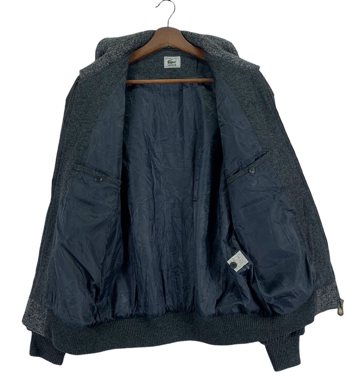 Lacoste VINTAGE LACOSTE CASUAL MOD WOOL ZIPPER JACKET Size US M / EU 48-50 / 2 - 9 Thumbnail
