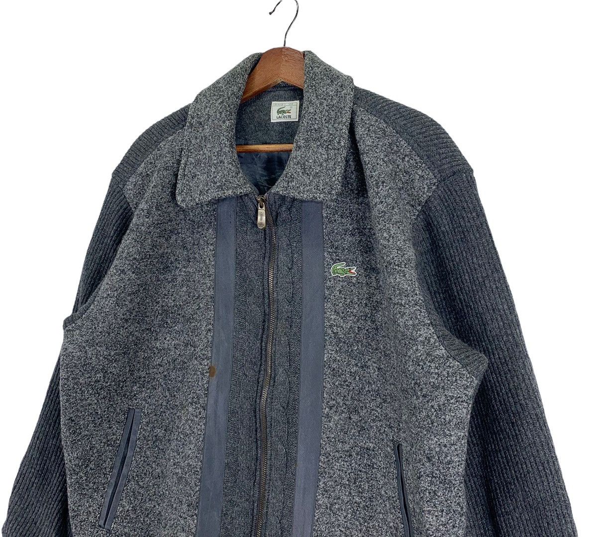 Lacoste VINTAGE LACOSTE CASUAL MOD WOOL ZIPPER JACKET Size US M / EU 48-50 / 2 - 4 Thumbnail