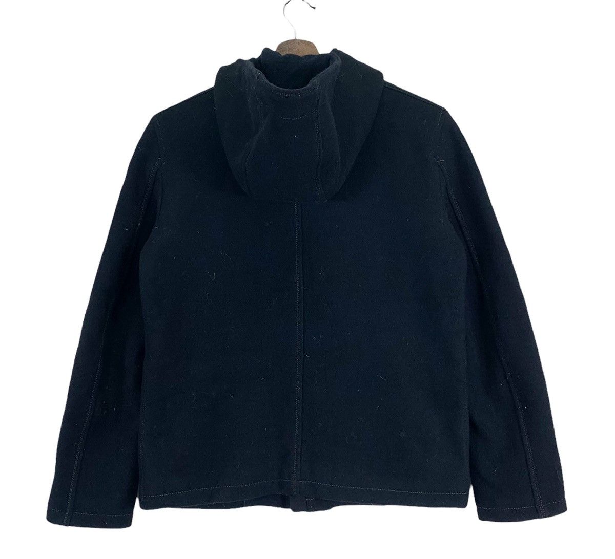 FACTOTUM × Issey Miyake × Japanese Brand VINTAGE FACTOTUM HOODIE WOOL COAT Size US M / EU 48-50 / 2 - 8 Thumbnail