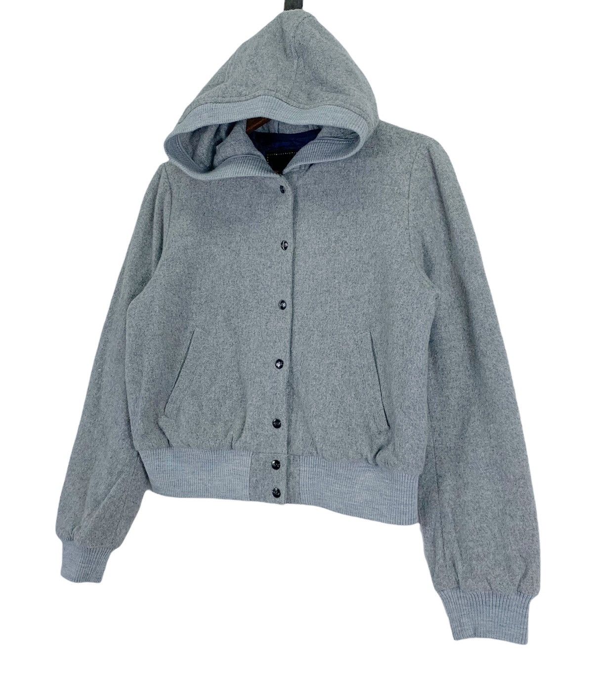 Designer × agnes b. VINTAGE AGNES B. DESIGNER WOOL HOODIE WOMEN Size S / US 4 / IT 40 - 2 Thumbnail