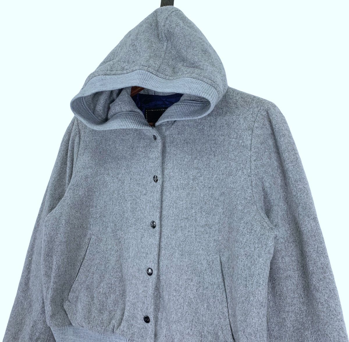 Designer × agnes b. VINTAGE AGNES B. DESIGNER WOOL HOODIE WOMEN Size S / US 4 / IT 40 - 4 Thumbnail