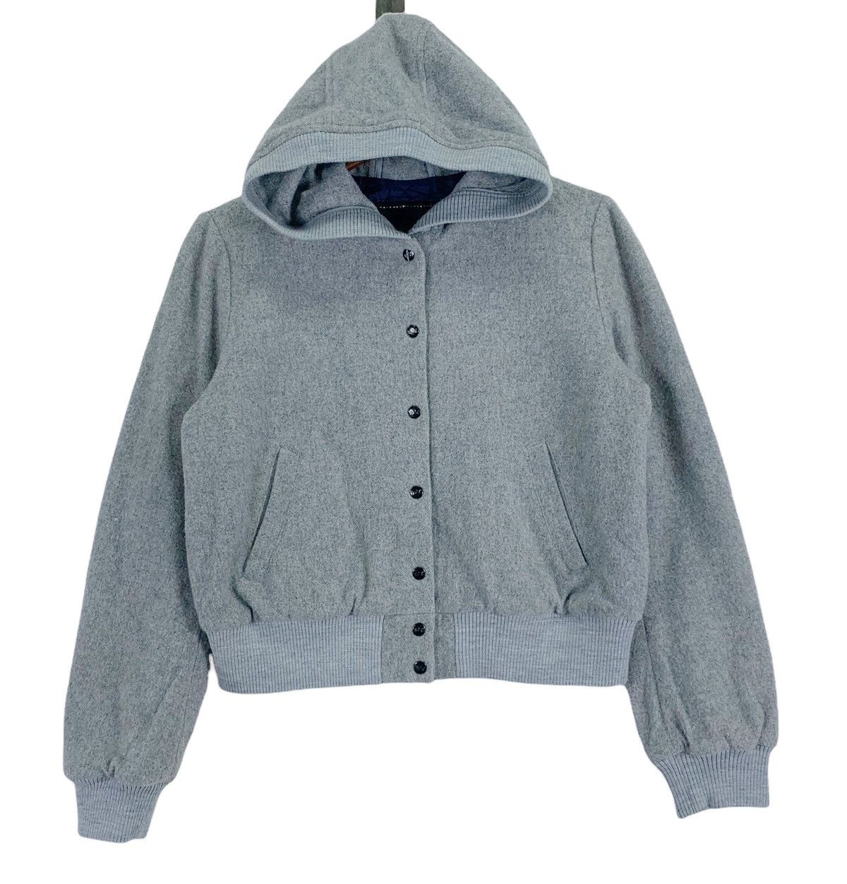 Designer × agnes b. VINTAGE AGNES B. DESIGNER WOOL HOODIE WOMEN Size S / US 4 / IT 40 - 1 Thumbnail