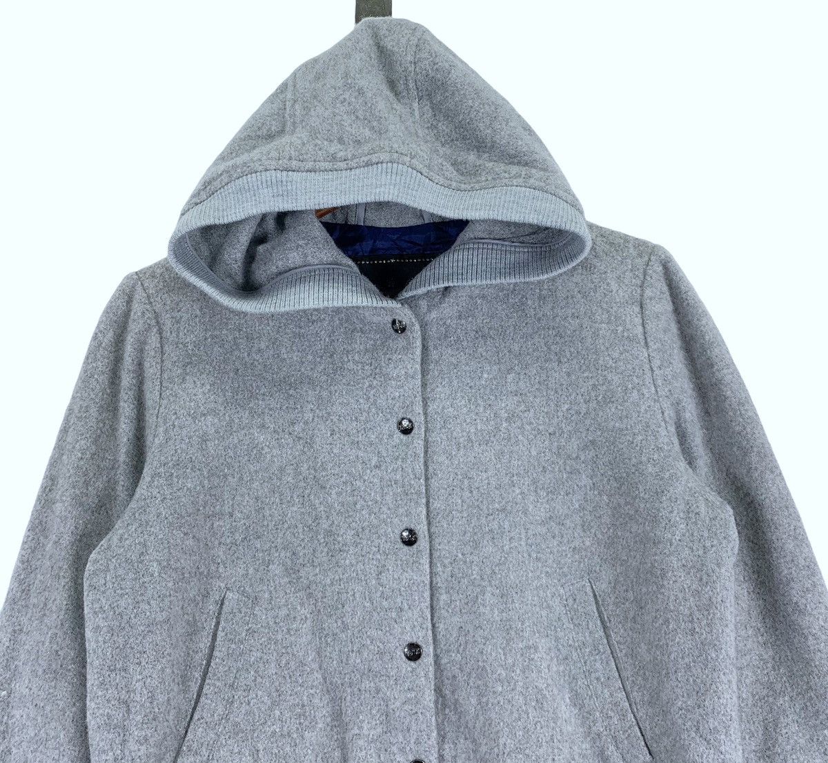 Designer × agnes b. VINTAGE AGNES B. DESIGNER WOOL HOODIE WOMEN Size S / US 4 / IT 40 - 3 Thumbnail