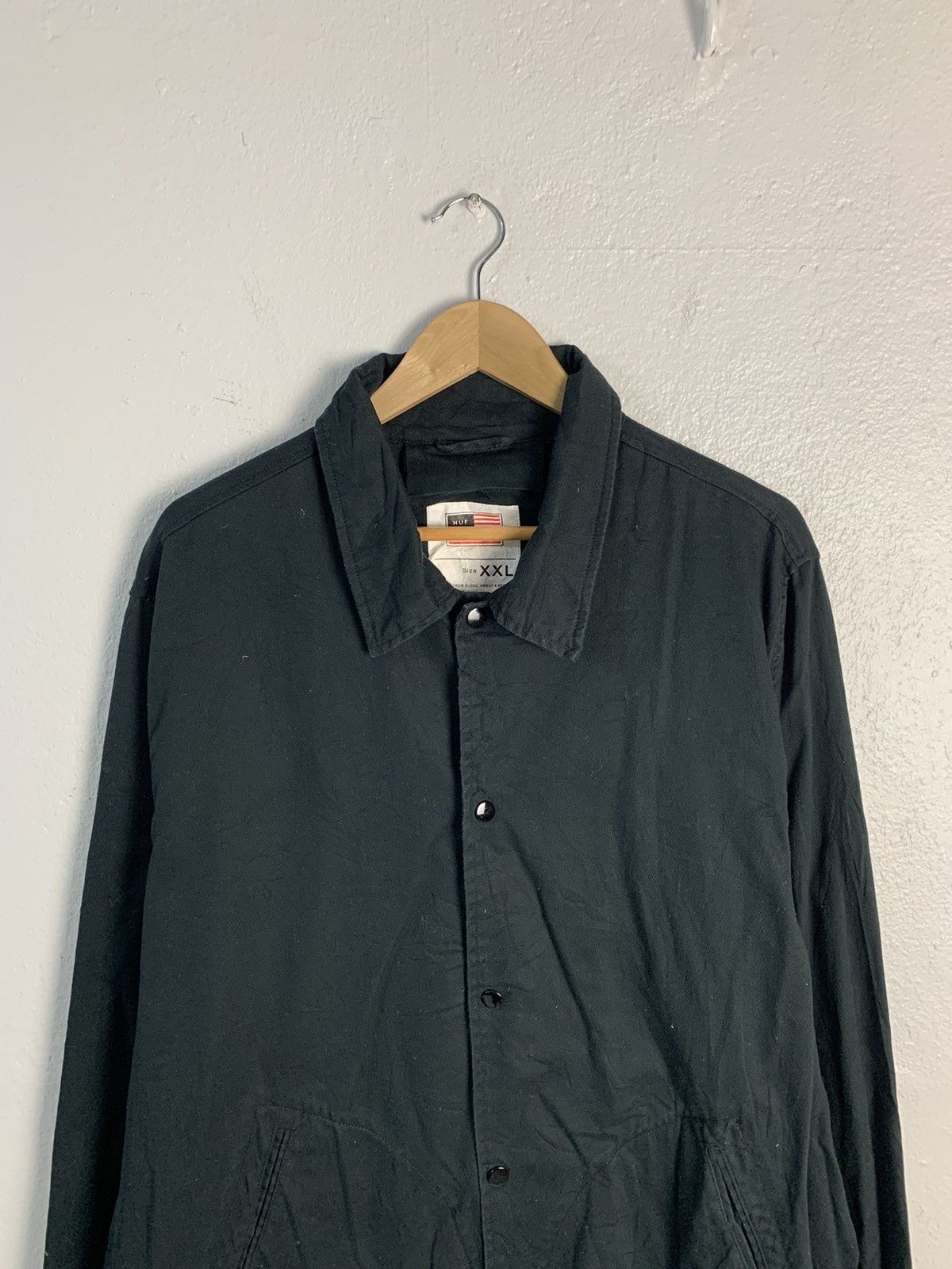 Huf Huf Mfg Co Spellout Shirt Jacket Size US XL / EU 56 / 4 - 10 Thumbnail