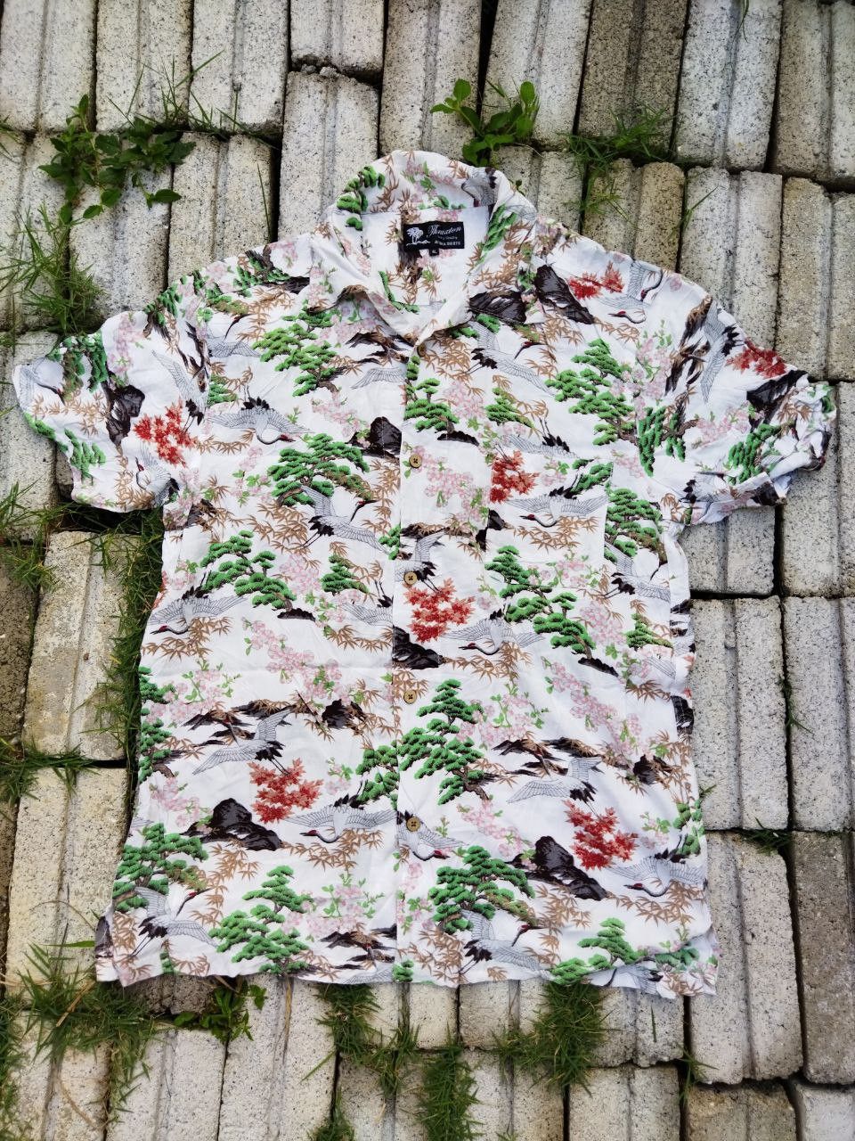 Japanese Brand Thruxton Japan Bird Motif Hawaiian Shirt - Size 4L Size US XL / EU 56 / 4 - 1 Thumbnail