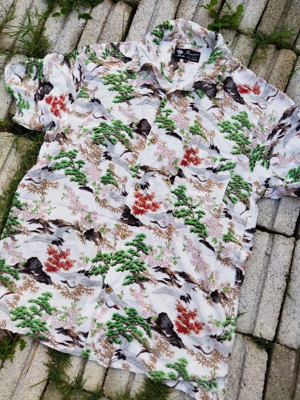 Japanese Brand Thruxton Japan Bird Motif Hawaiian Shirt - Size 4L Size US XL / EU 56 / 4 - 2 Thumbnail