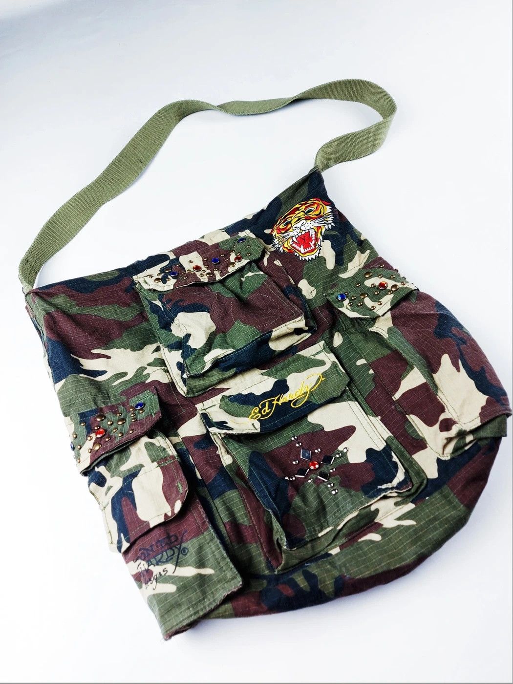 Ed Hardy Camouflage Lion cheapest Duffle Bag.