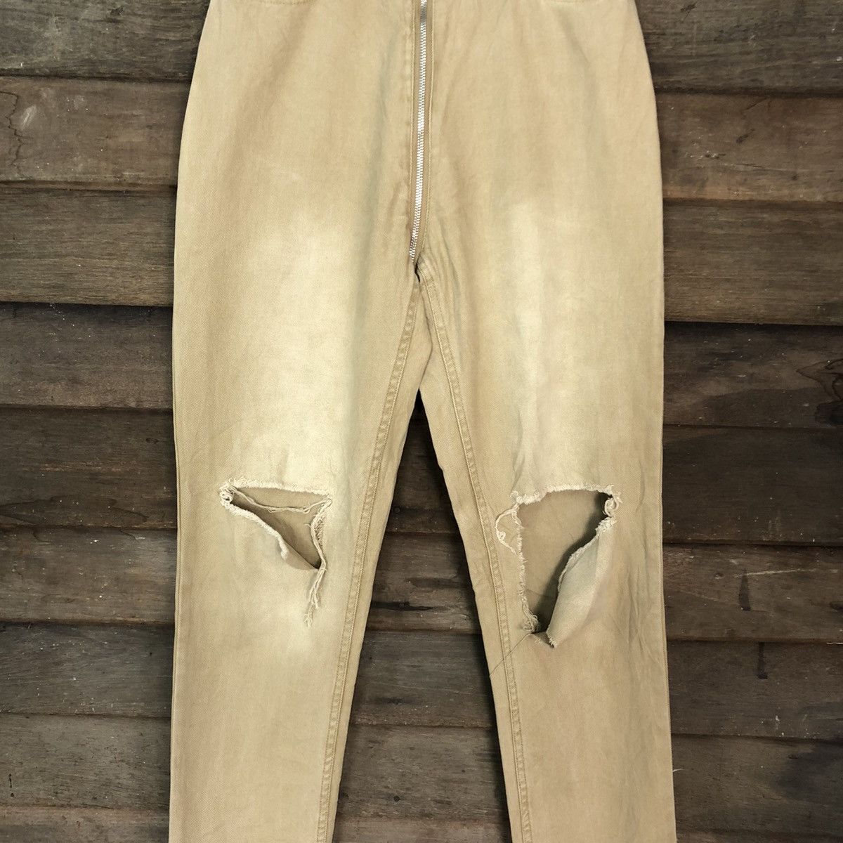 Japanese Brand Jouetie distressed faded Brown Tactical Cargo Pants #c1016 Size US 26 / EU 42 - 4 Thumbnail