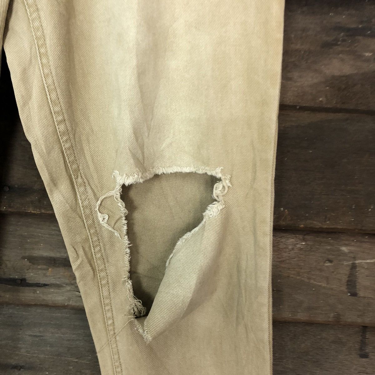 Japanese Brand Jouetie distressed faded Brown Tactical Cargo Pants #c1016 Size US 26 / EU 42 - 5 Thumbnail