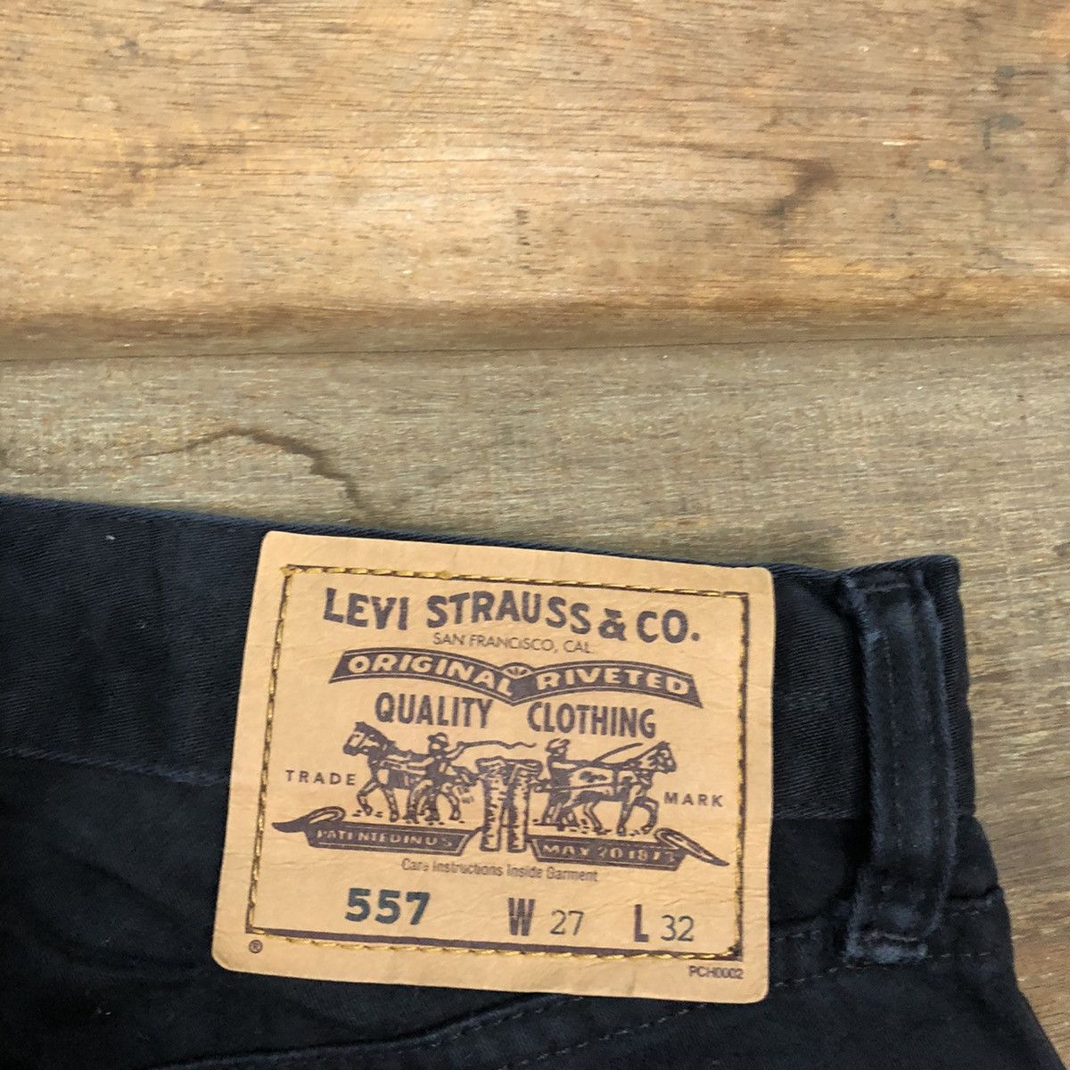 Levi's D 557 Levis Strauss Black Denim Jeans Pants #c1014 Size US 26 / EU 42 - 11 Thumbnail