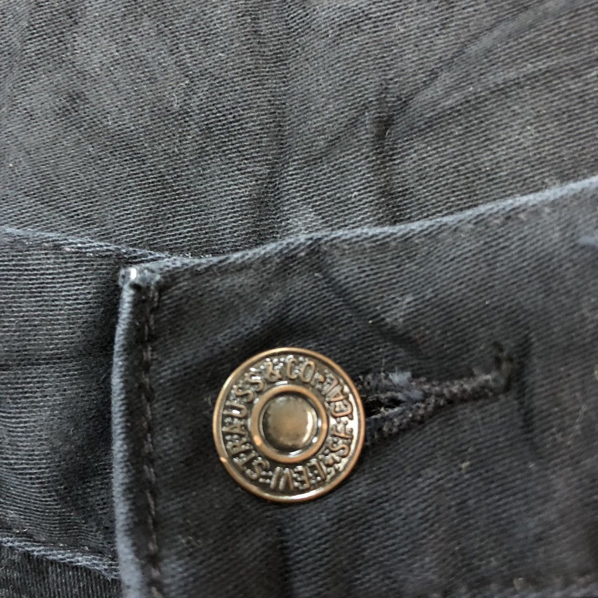 Levi's D 557 Levis Strauss Black Denim Jeans Pants #c1014 Size US 26 / EU 42 - 5 Thumbnail