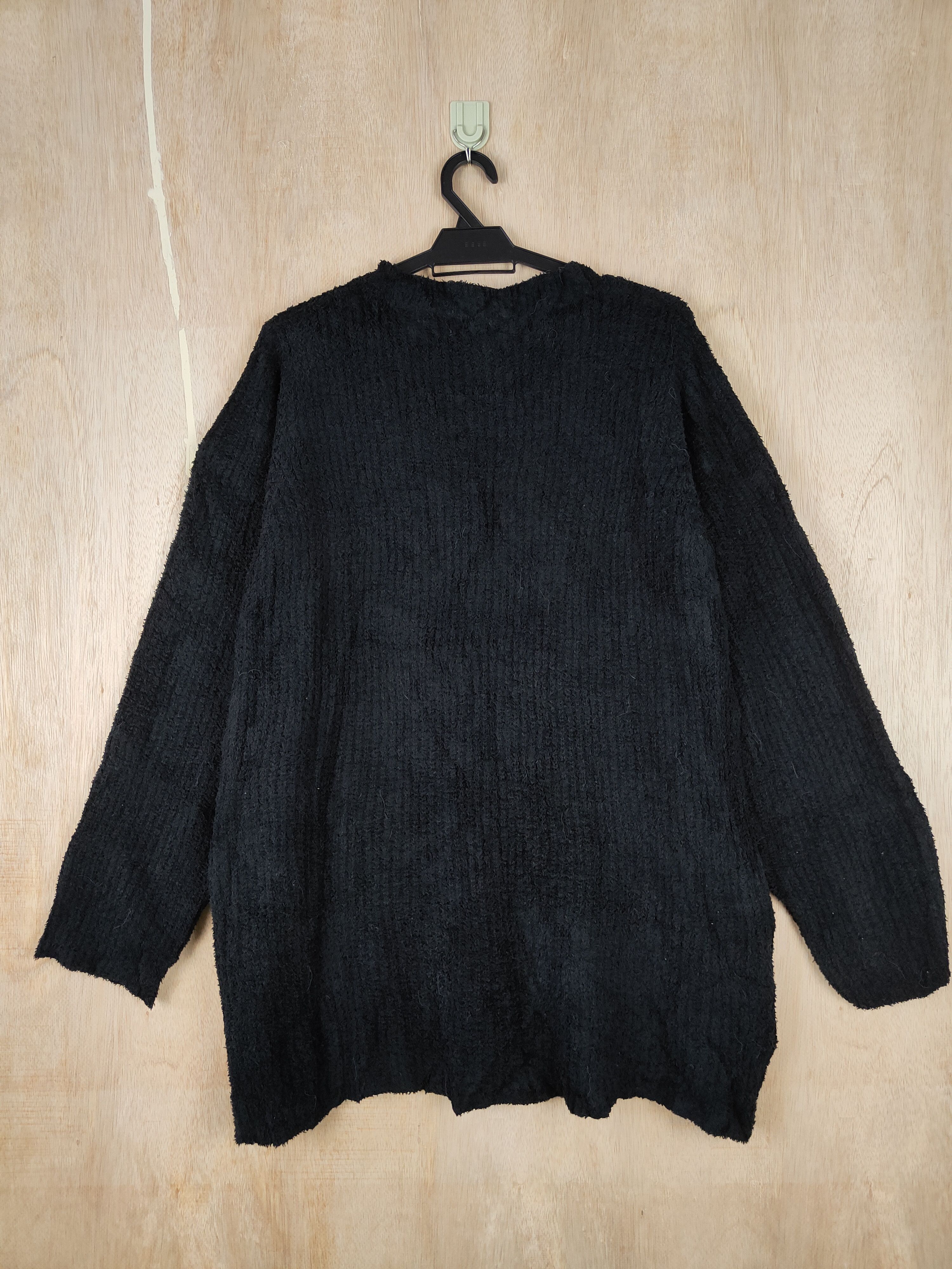 Japanese Brand × Other Japanese Brand Black Shag Shaggy Fur Mohair Knitwear #S285 Size XXL / US 16-18 / IT 52-54 - 5 Thumbnail