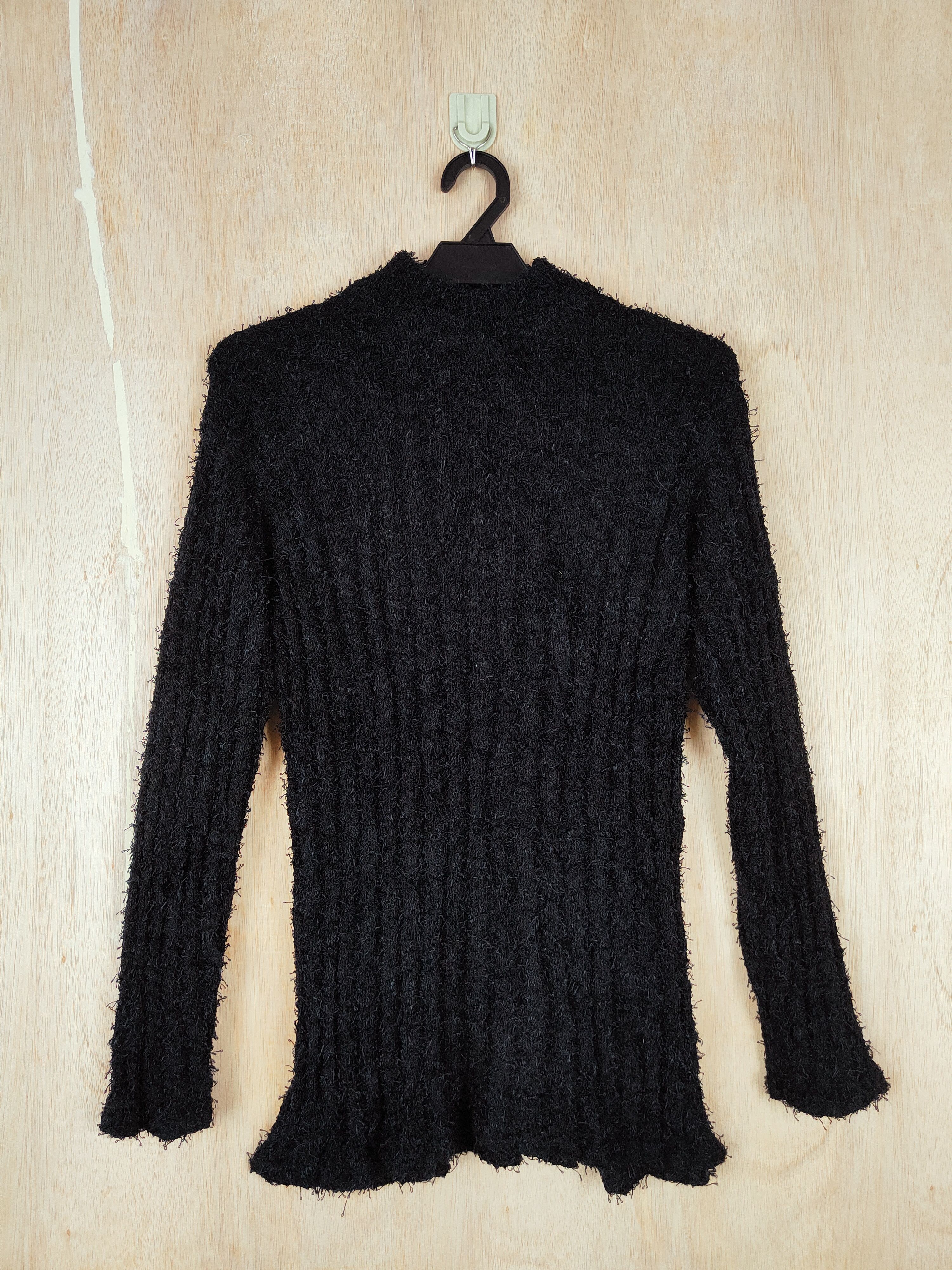 Japanese Brand × Other Baransel® Black Shag Shaggy Fur Mohair Knitwear #S287 Size M / US 6-8 / IT 42-44 - 1 Thumbnail
