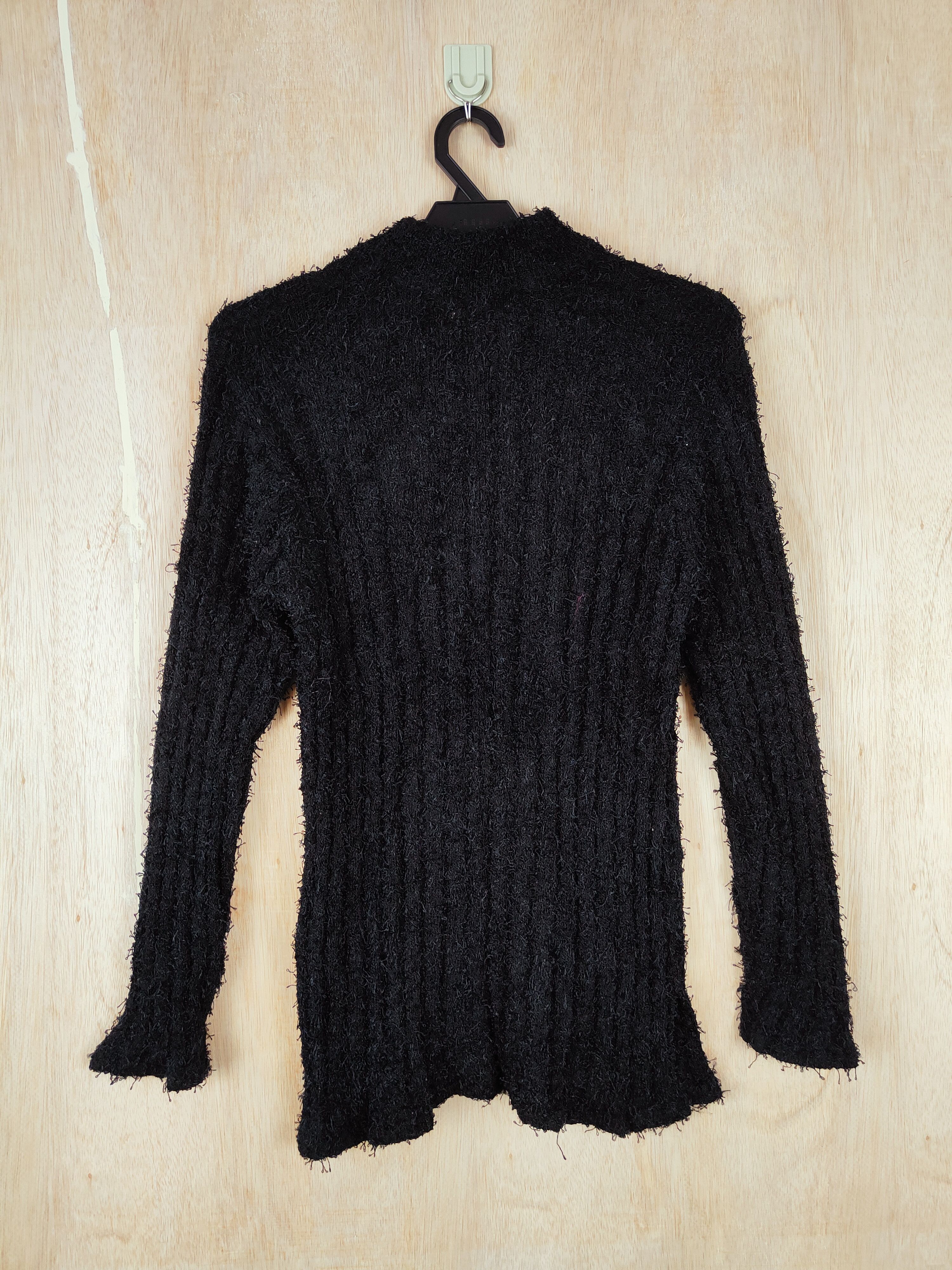 Japanese Brand × Other Baransel® Black Shag Shaggy Fur Mohair Knitwear #S287 Size M / US 6-8 / IT 42-44 - 5 Thumbnail