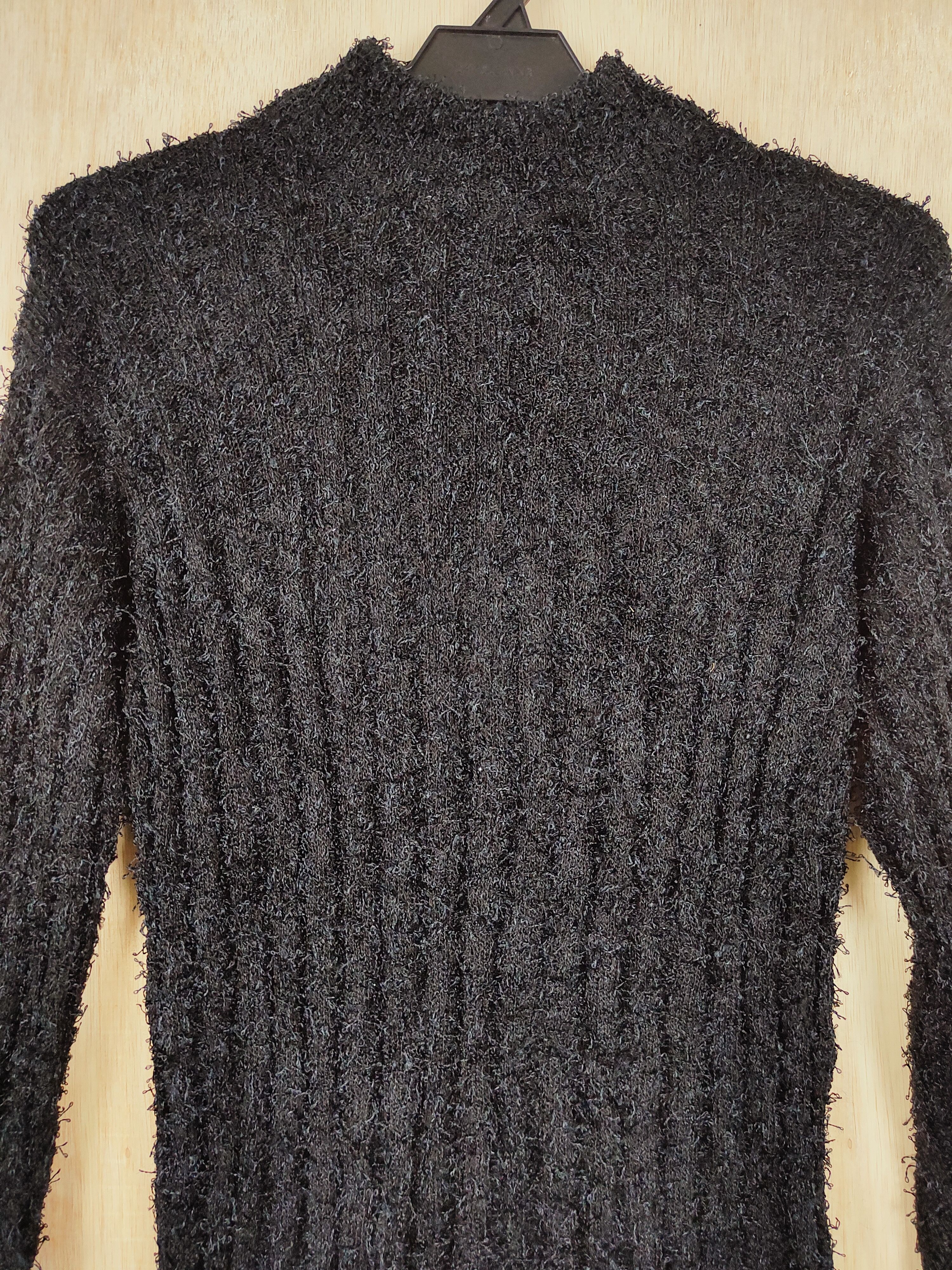 Japanese Brand × Other Baransel® Black Shag Shaggy Fur Mohair Knitwear #S287 Size M / US 6-8 / IT 42-44 - 2 Thumbnail