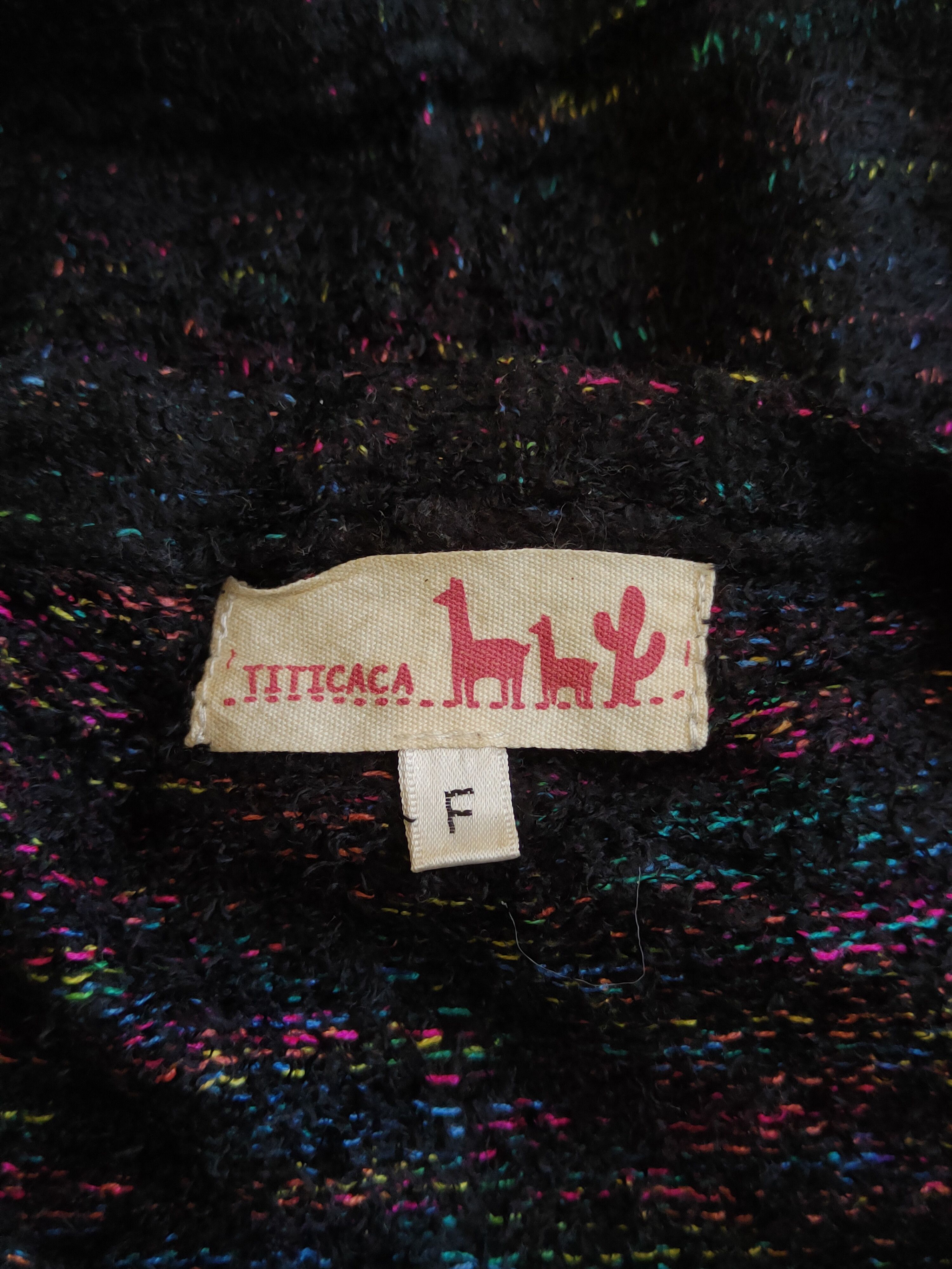 Japanese Brand × Other Titicaca Black Shag Shaggy Fur Mohair Knitwear #S283 Size L / US 10 / IT 46 - 10 Thumbnail