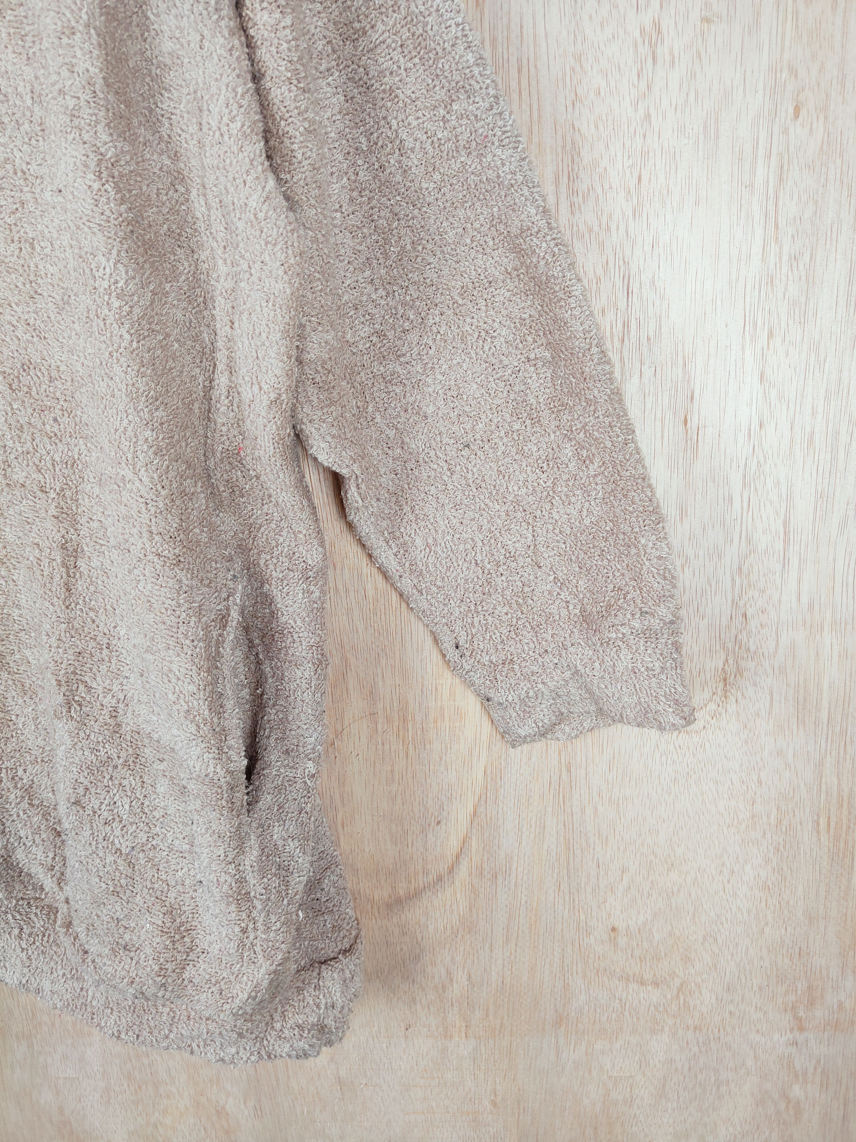 Homespun Knitwear Heart Market (Key) Brown Fur Mohair Knitwear hoodie #S282 Size M / US 6-8 / IT 42-44 - 4 Thumbnail