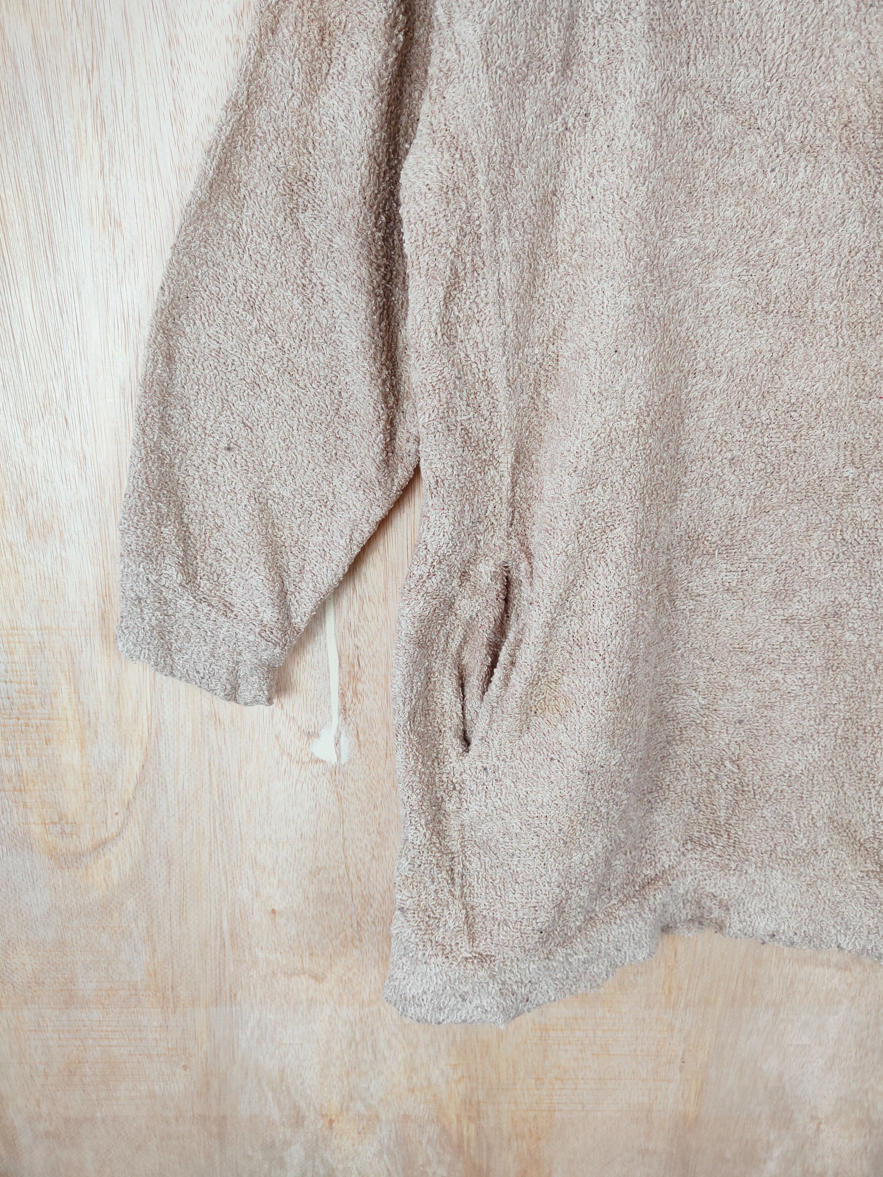 Homespun Knitwear Heart Market (Key) Brown Fur Mohair Knitwear hoodie #S282 Size M / US 6-8 / IT 42-44 - 3 Thumbnail