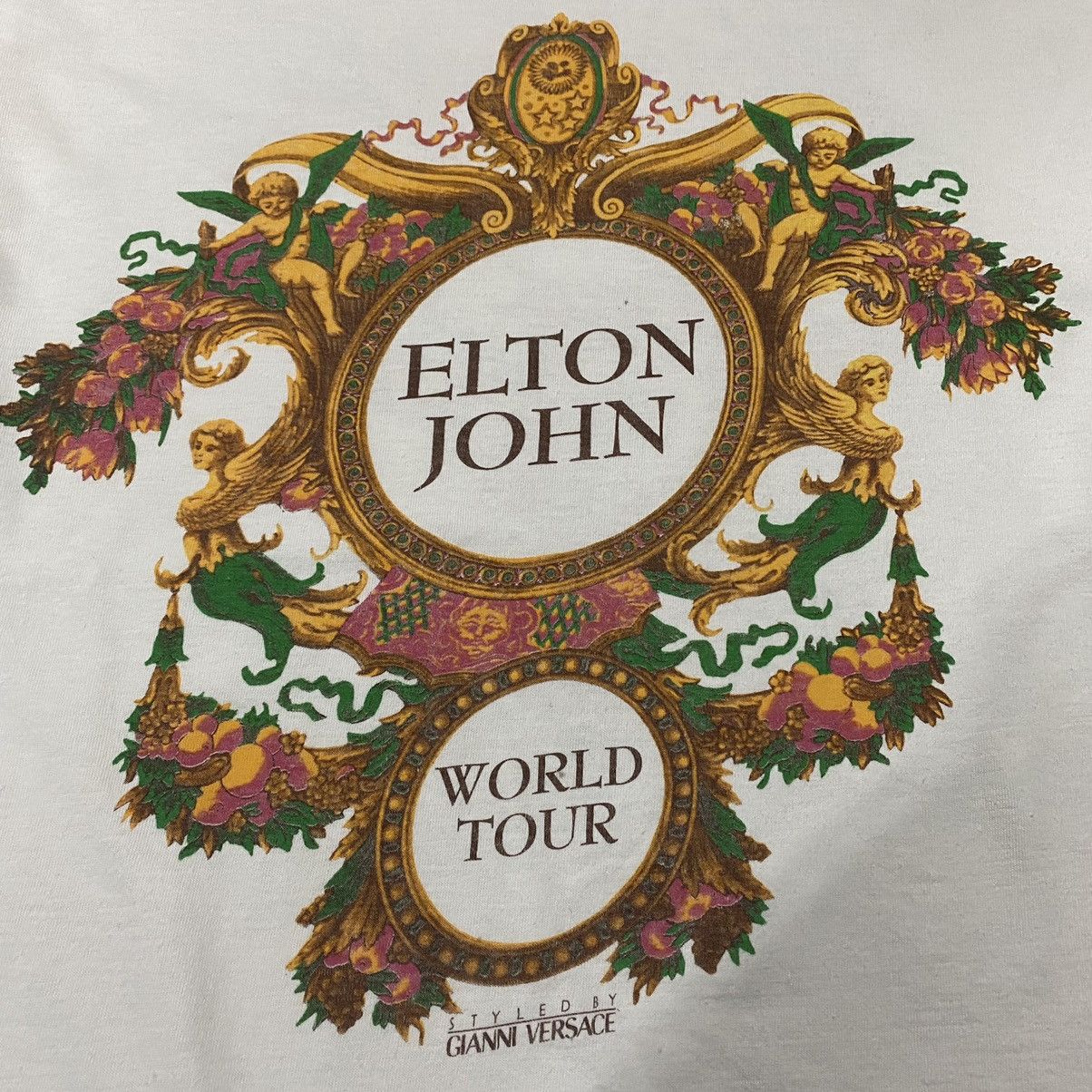 Band Tees × Versace × Vintage Vintage 90s Elton John - Styled By Gianni Versace Size US XL / EU 56 / 4 - 3 Thumbnail