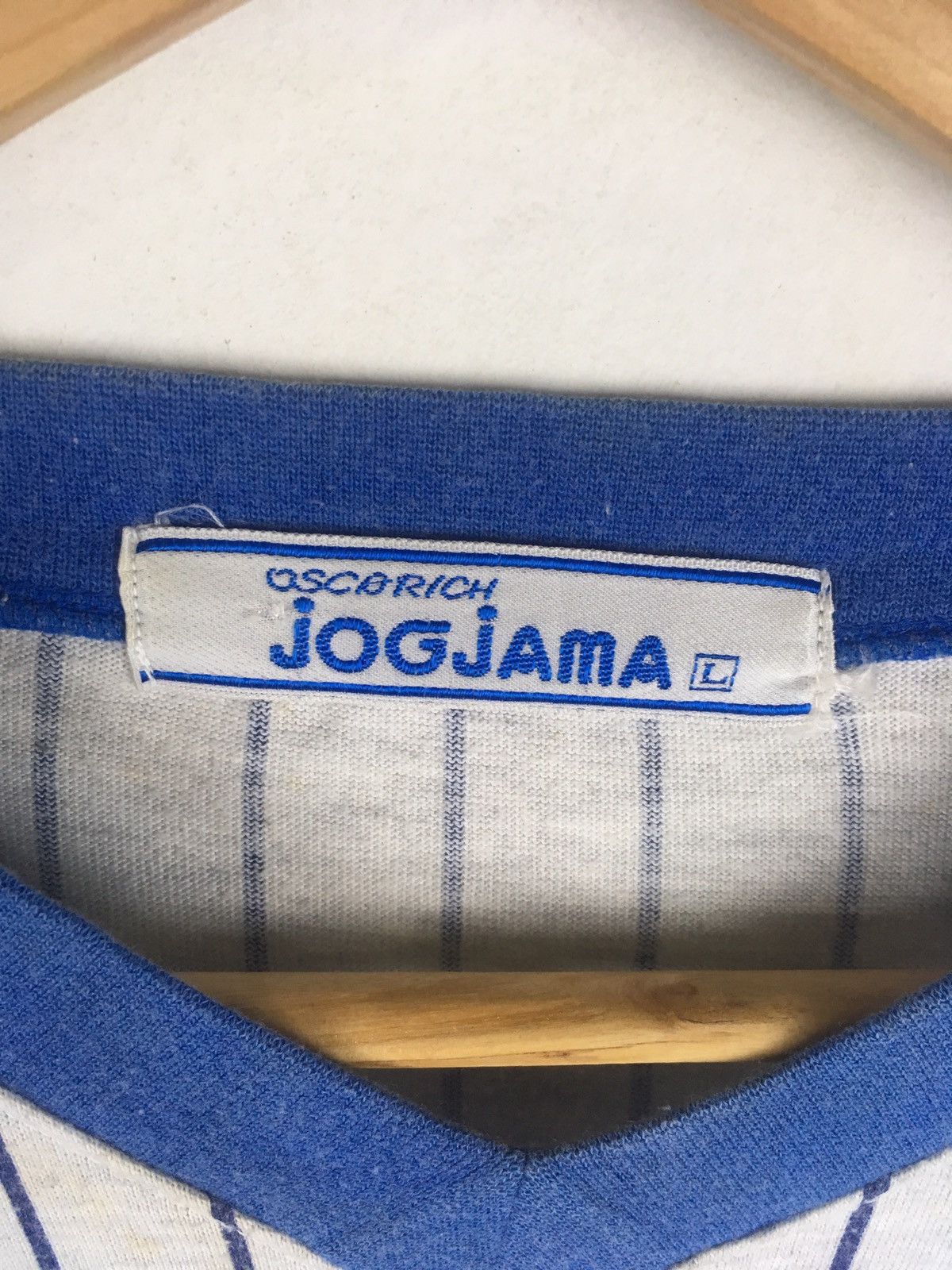 Other × Vintage Vintage Jogjama Stripe T-Shirt Large Size Size US L / EU 52-54 / 3 - 4 Thumbnail