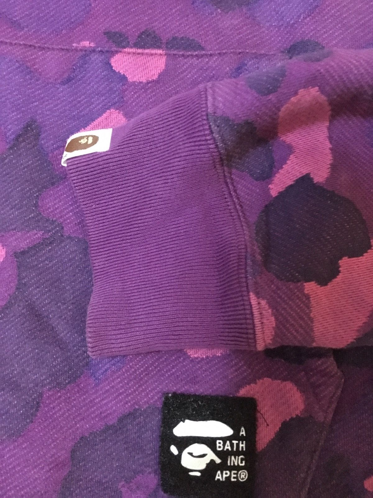 Bape Bathing Ape Purple Camo Hoodie Size US L / EU 52-54 / 3 - 2 Preview