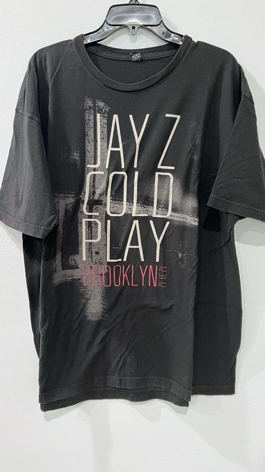 Band Tees × Jay-Z × Vintage Jay Z Cold Play Brooklyn NYC 12.31.12 Size US XXL / EU 58 / 5 - 1 Thumbnail