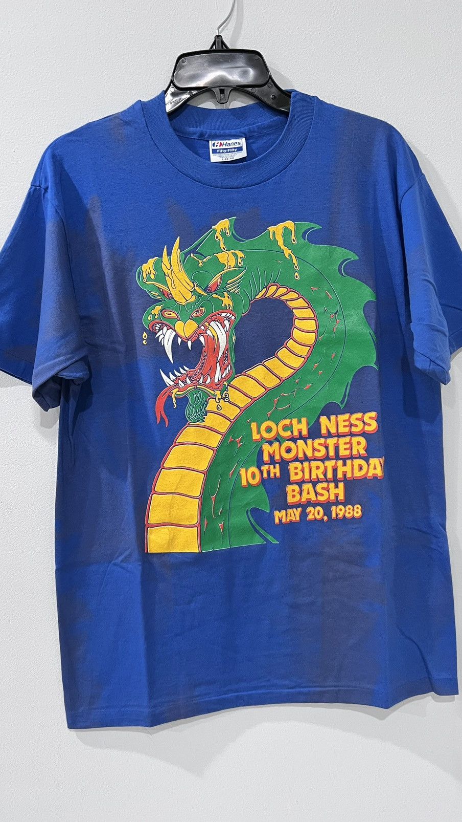 Vintage Loch Ness Monster 10th Birthday Bash May 20, 1988 Size US L / EU 52-54 / 3 - 1 Thumbnail