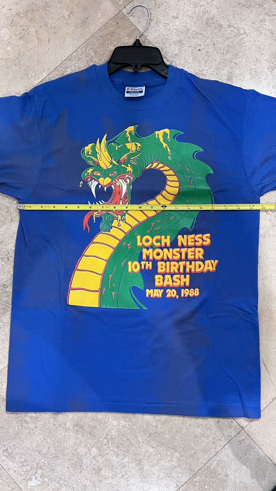 Vintage Loch Ness Monster 10th Birthday Bash May 20, 1988 Size US L / EU 52-54 / 3 - 9 Thumbnail