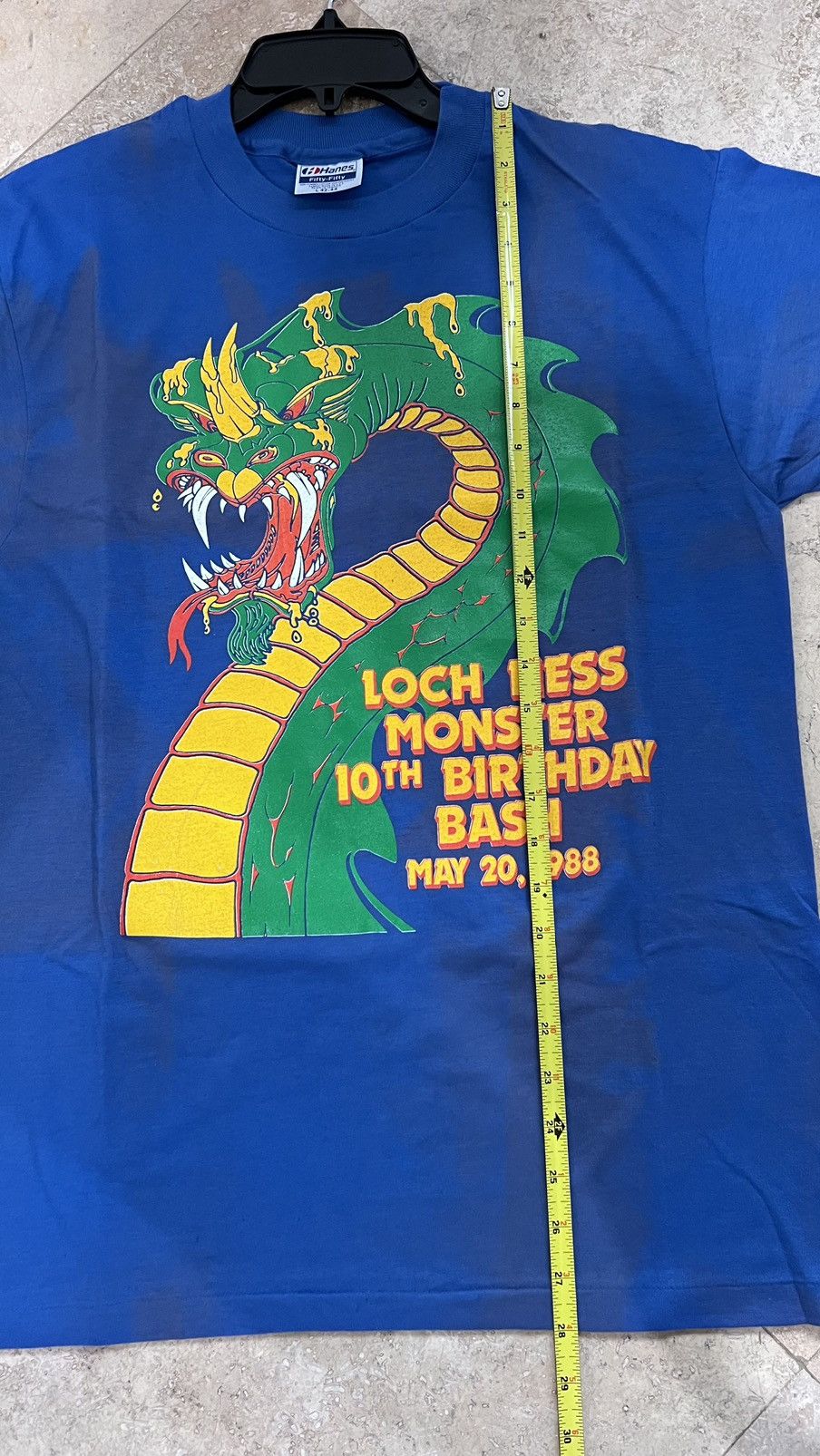 Vintage Loch Ness Monster 10th Birthday Bash May 20, 1988 Size US L / EU 52-54 / 3 - 8 Thumbnail