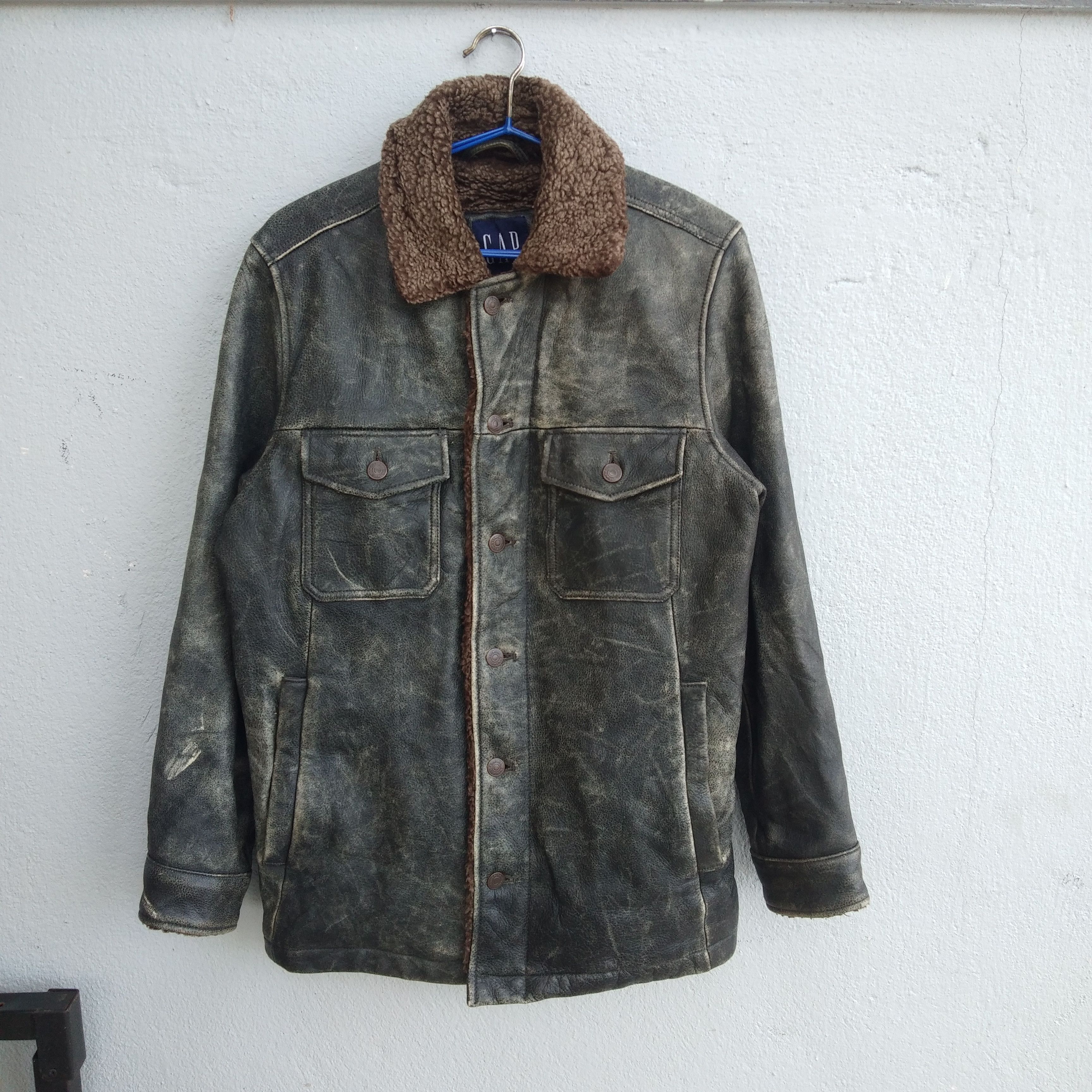 00's GAP cow leather jacket OLD GAP 00s〜 cow leather bomber