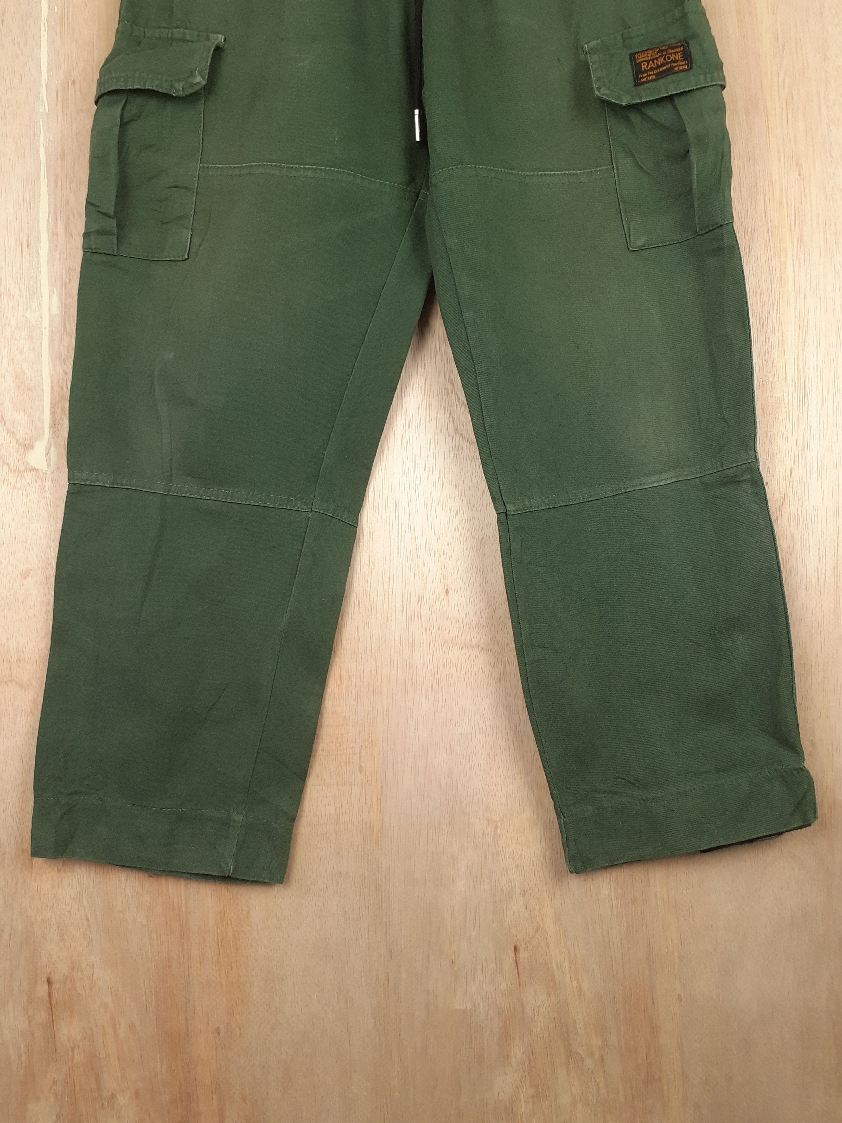 Japanese Brand Rank One multipocket tactical utility green pant #S236 Size US 29 - 3 Thumbnail