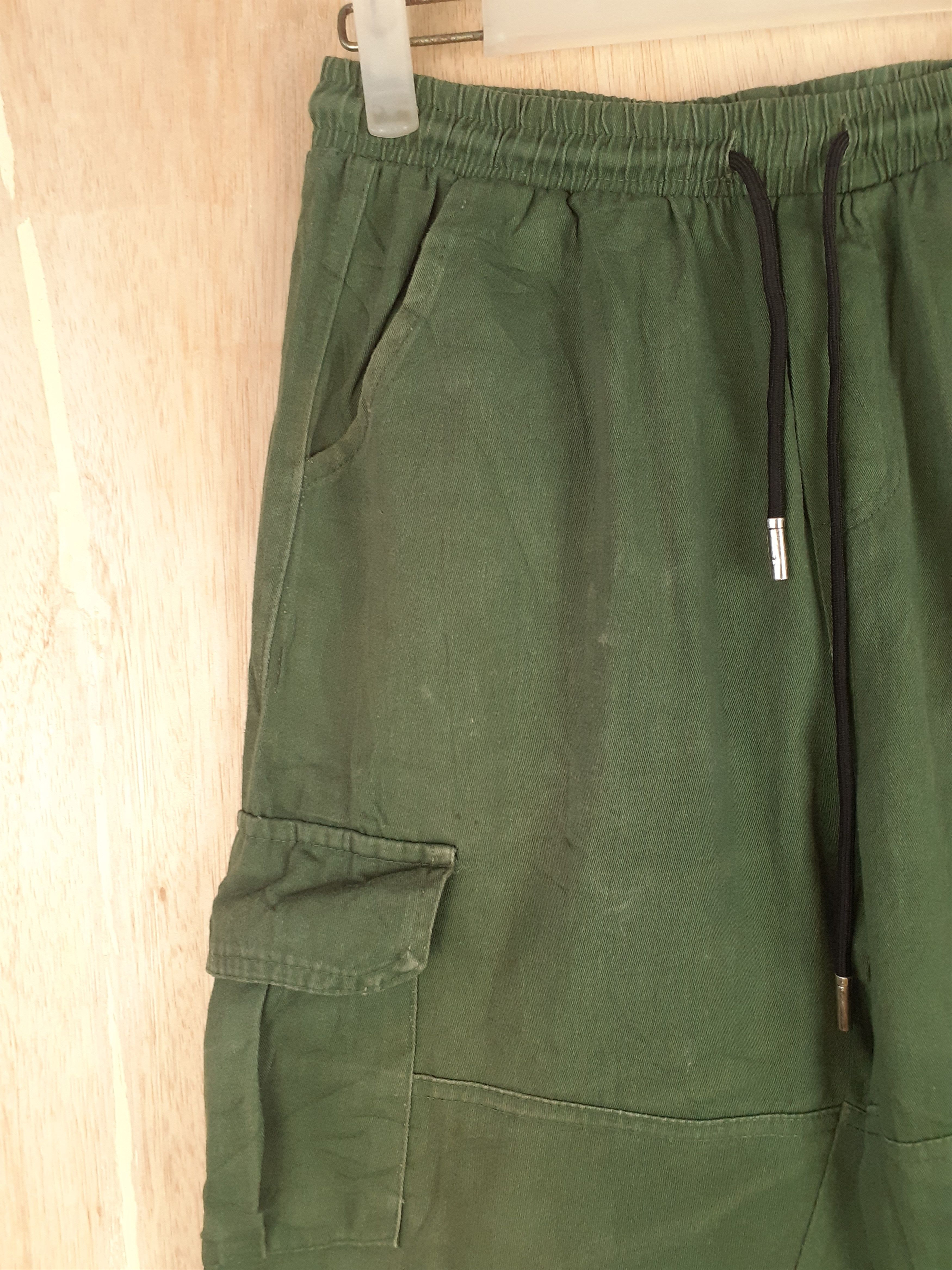 Japanese Brand Rank One multipocket tactical utility green pant #S236 Size US 29 - 4 Thumbnail