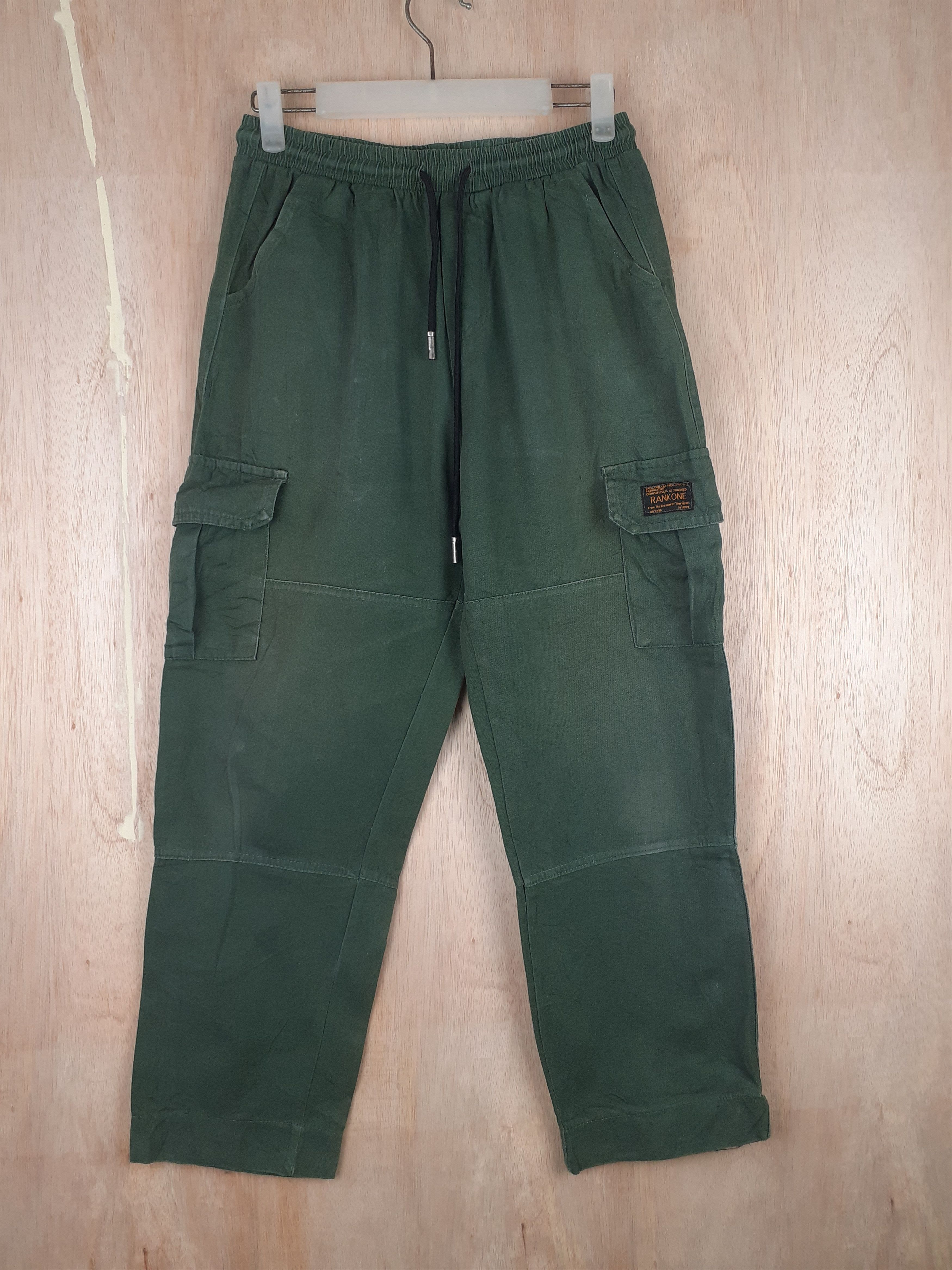 Japanese Brand Rank One multipocket tactical utility green pant #S236 Size US 29 - 1 Thumbnail