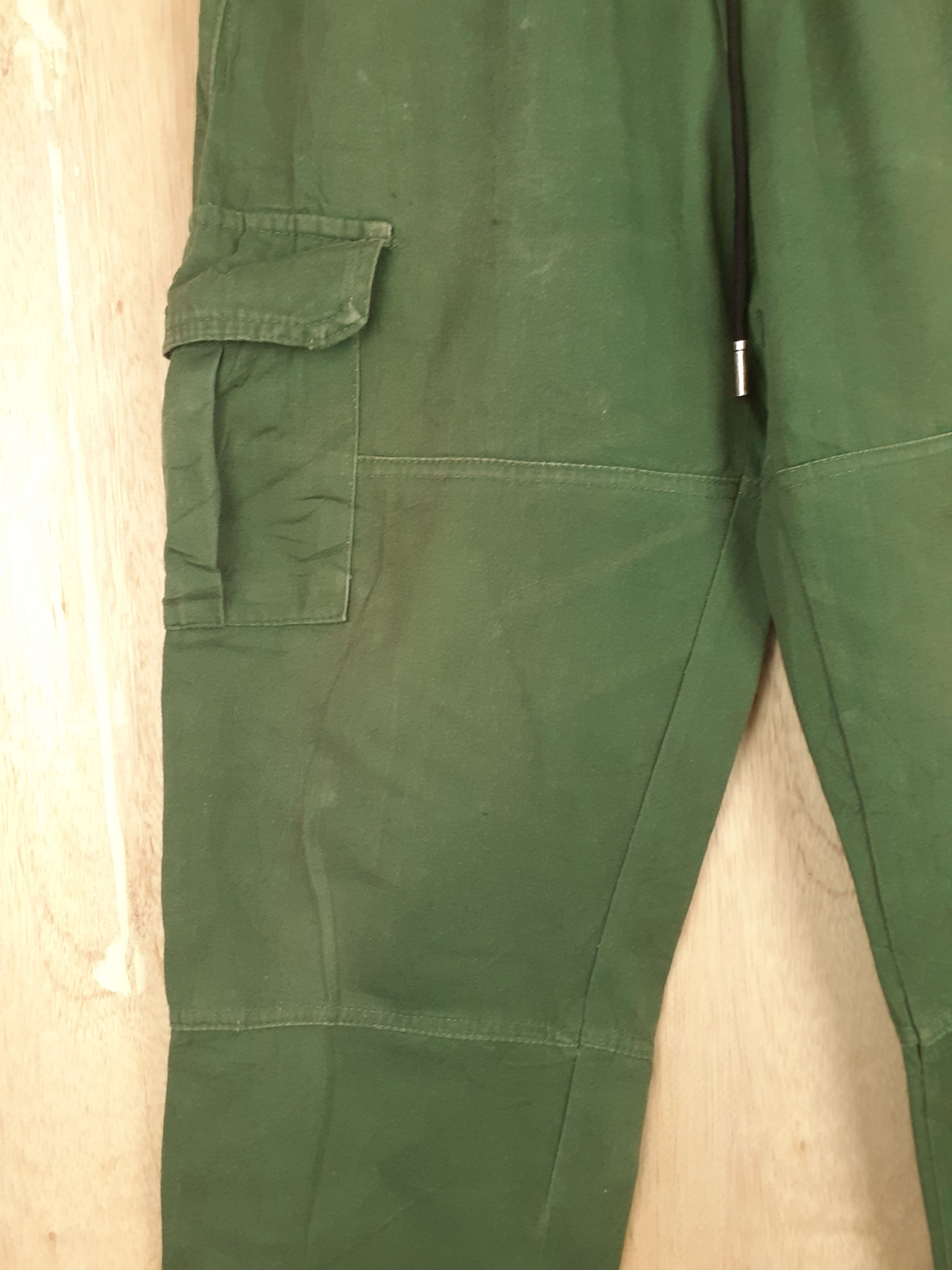 Japanese Brand Rank One multipocket tactical utility green pant #S236 Size US 29 - 7 Thumbnail