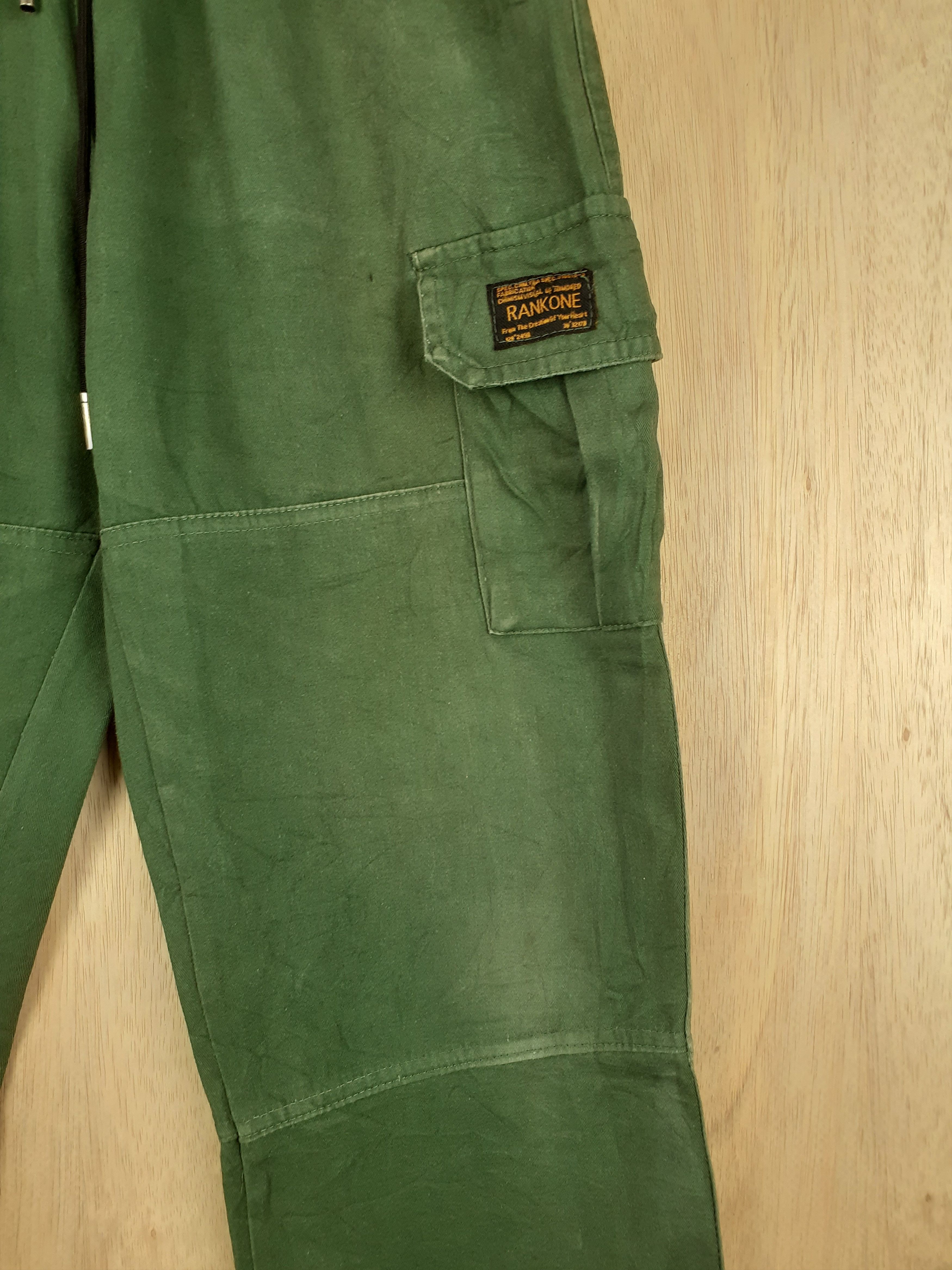Japanese Brand Rank One multipocket tactical utility green pant #S236 Size US 29 - 6 Thumbnail