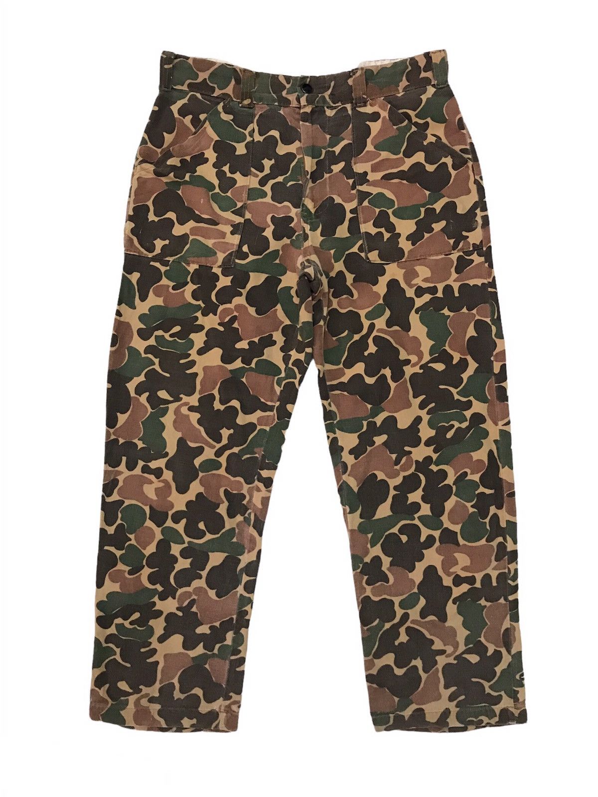 Vintage Vintage Camo Military Pant With Talon Zip & Scovill Button Size US 33 - 1 Thumbnail