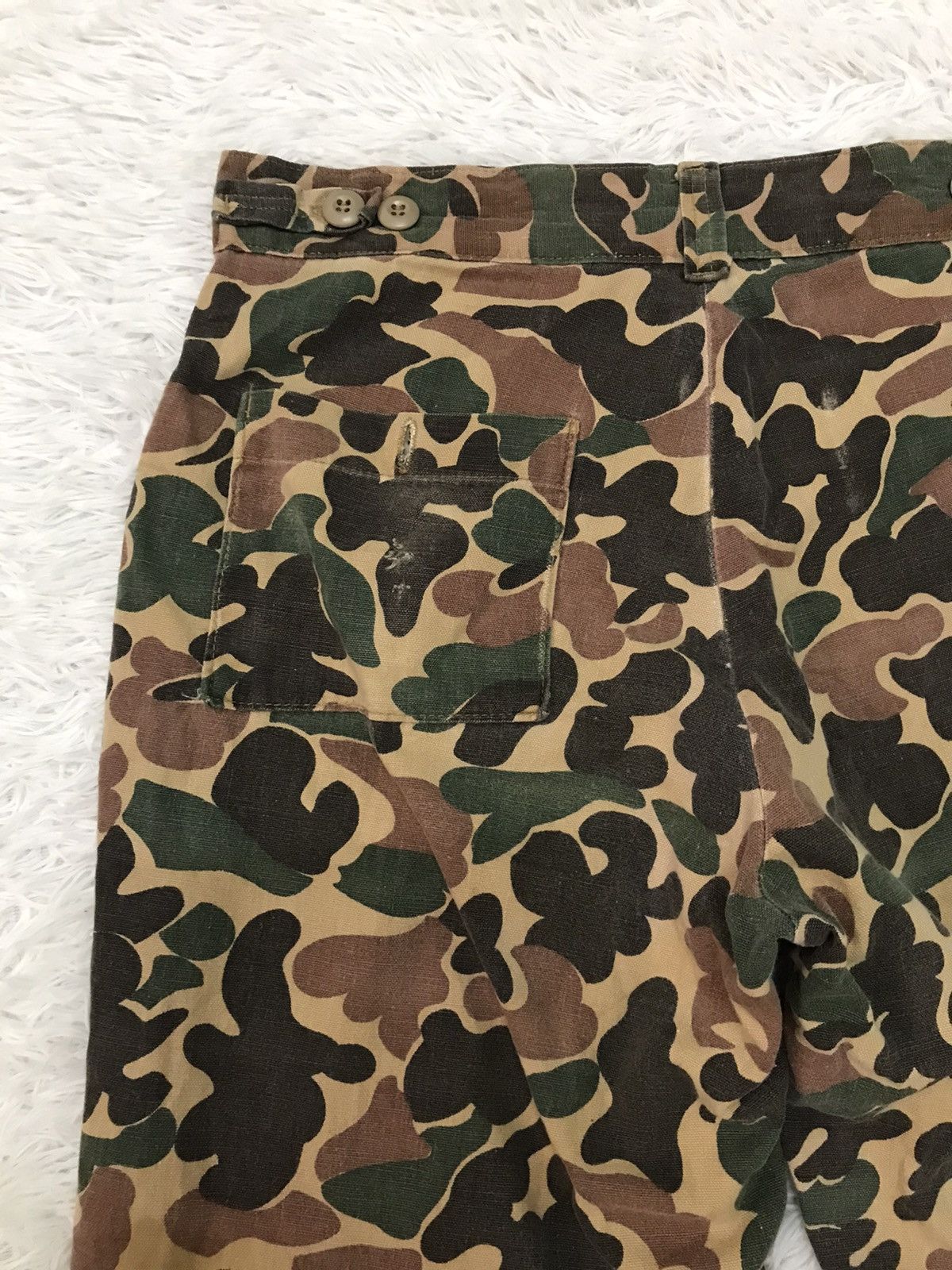 Vintage Vintage Camo Military Pant With Talon Zip & Scovill Button Size US 33 - 12 Thumbnail