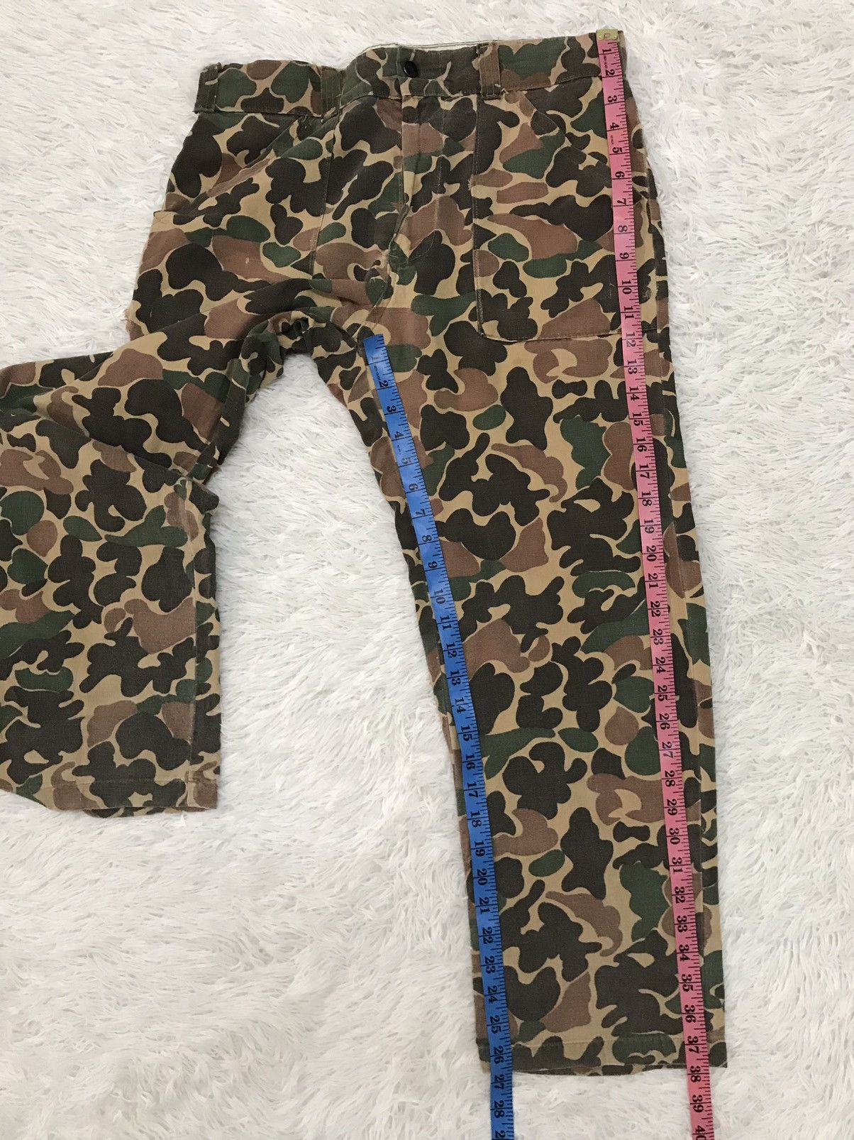 Vintage Vintage Camo Military Pant With Talon Zip & Scovill Button Size US 33 - 18 Thumbnail