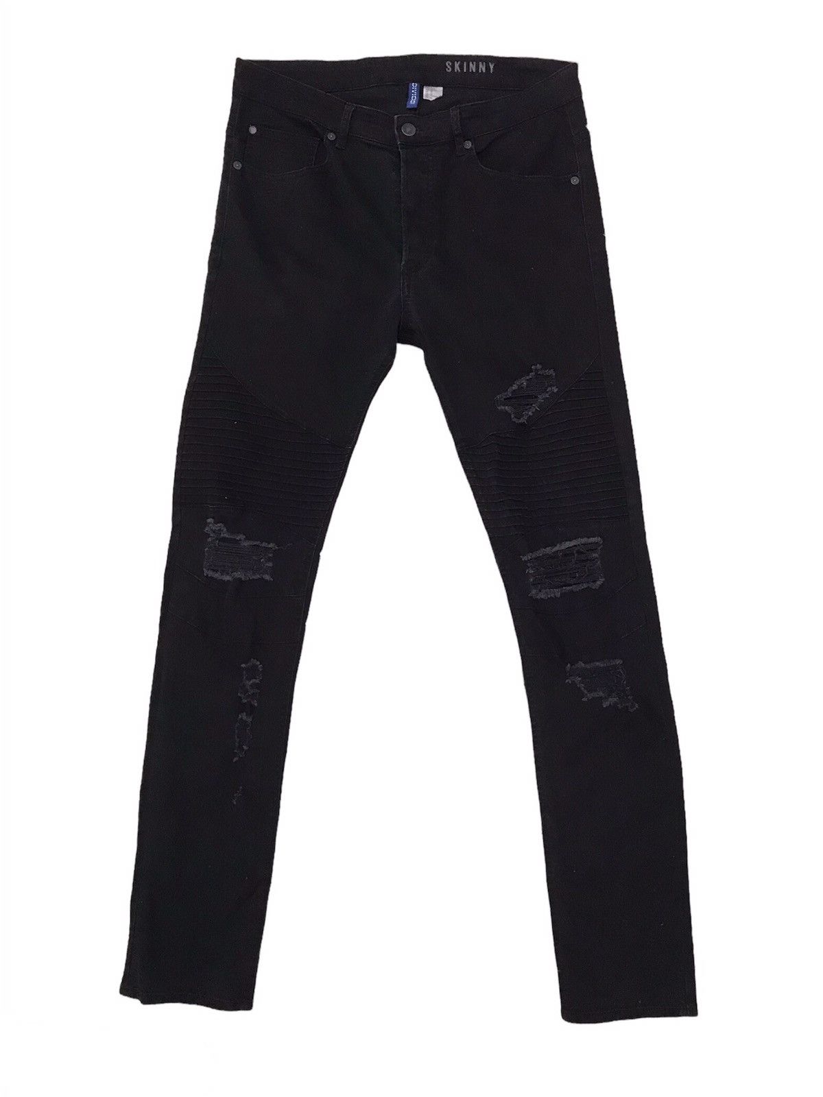 Divided × H&M Skinny Distress H&M Divided Pant Size US 33 - 1 Thumbnail