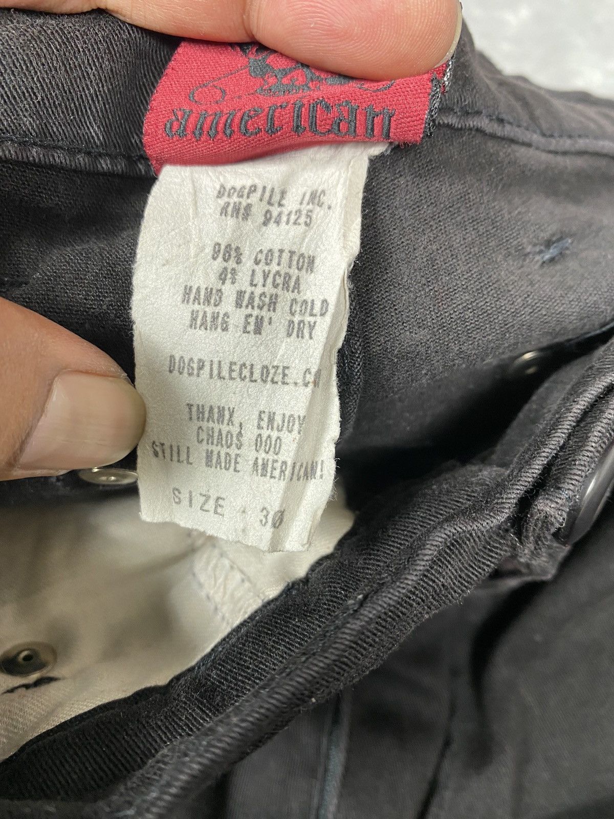 Vintage Dog Pile Bondage Zipper Pants. S100 Size US 30 / EU 46 - 11 Thumbnail