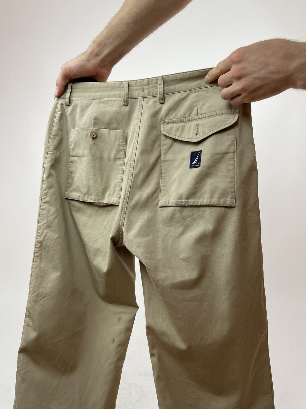 Nautica Nautica Mens chino beige pants Vintage size 32x34 Size US 32 / EU 48 - 11 Thumbnail