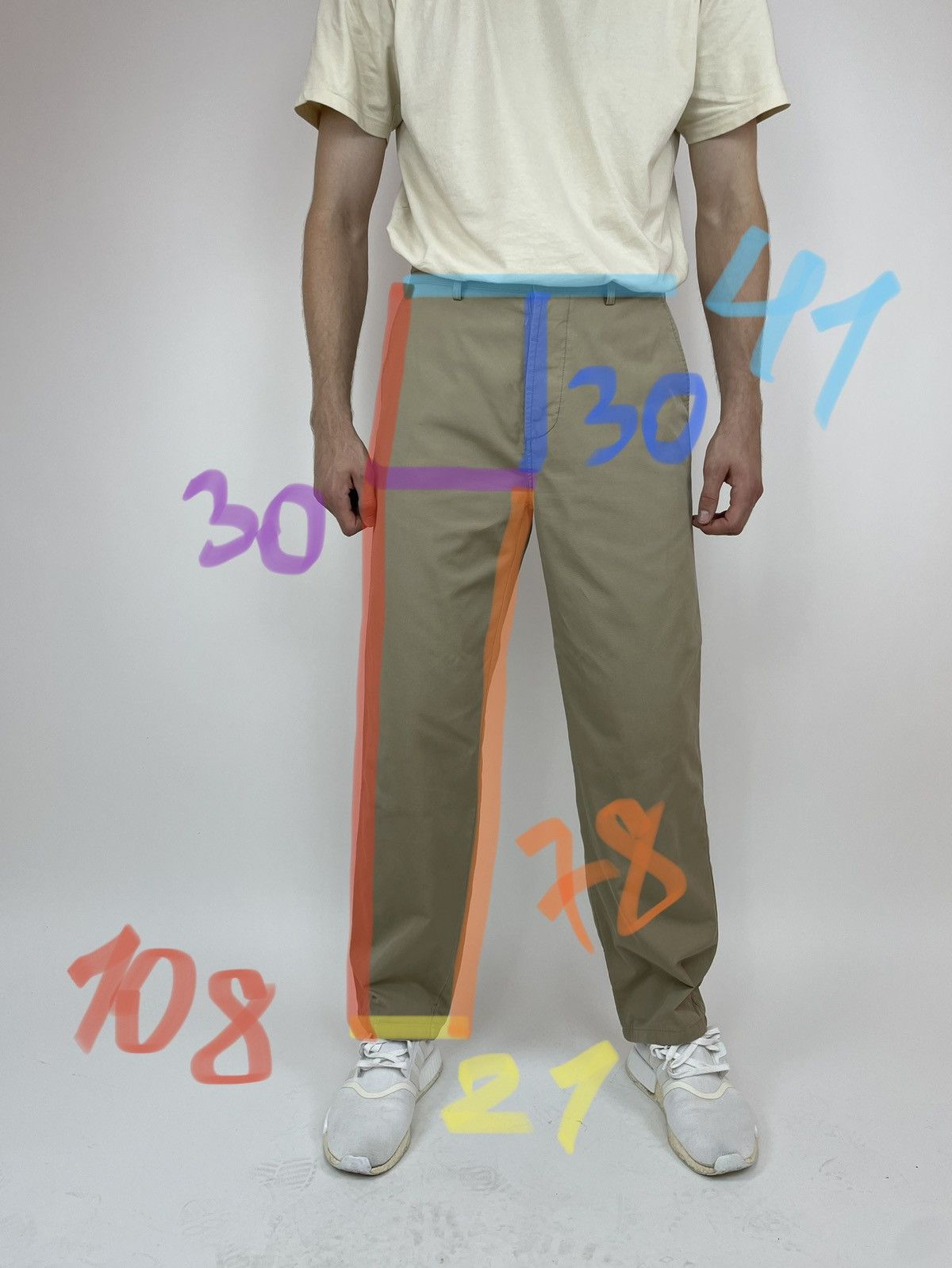 Nautica Nautica Mens chino beige pants Vintage size 32x34 Size US 32 / EU 48 - 15 Thumbnail
