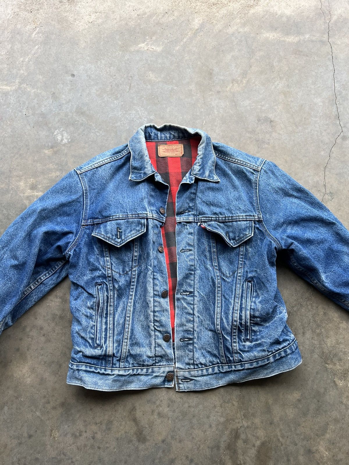 Vintage Vintage blanket lined Levi jacket Grailed